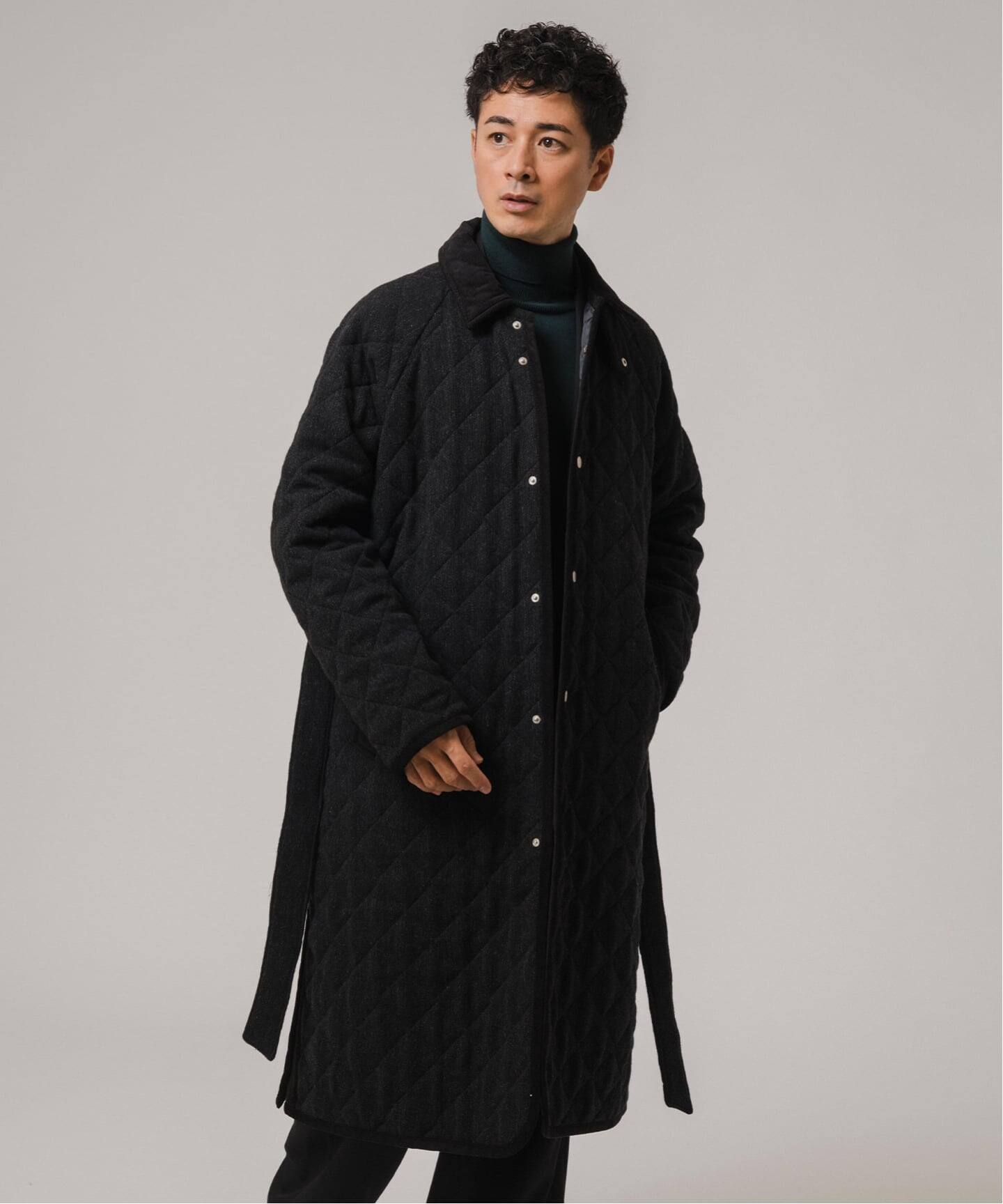 LAVENHAM (ラベンハム) 別注 Belted Chantry (ウールメルトン)（中綿