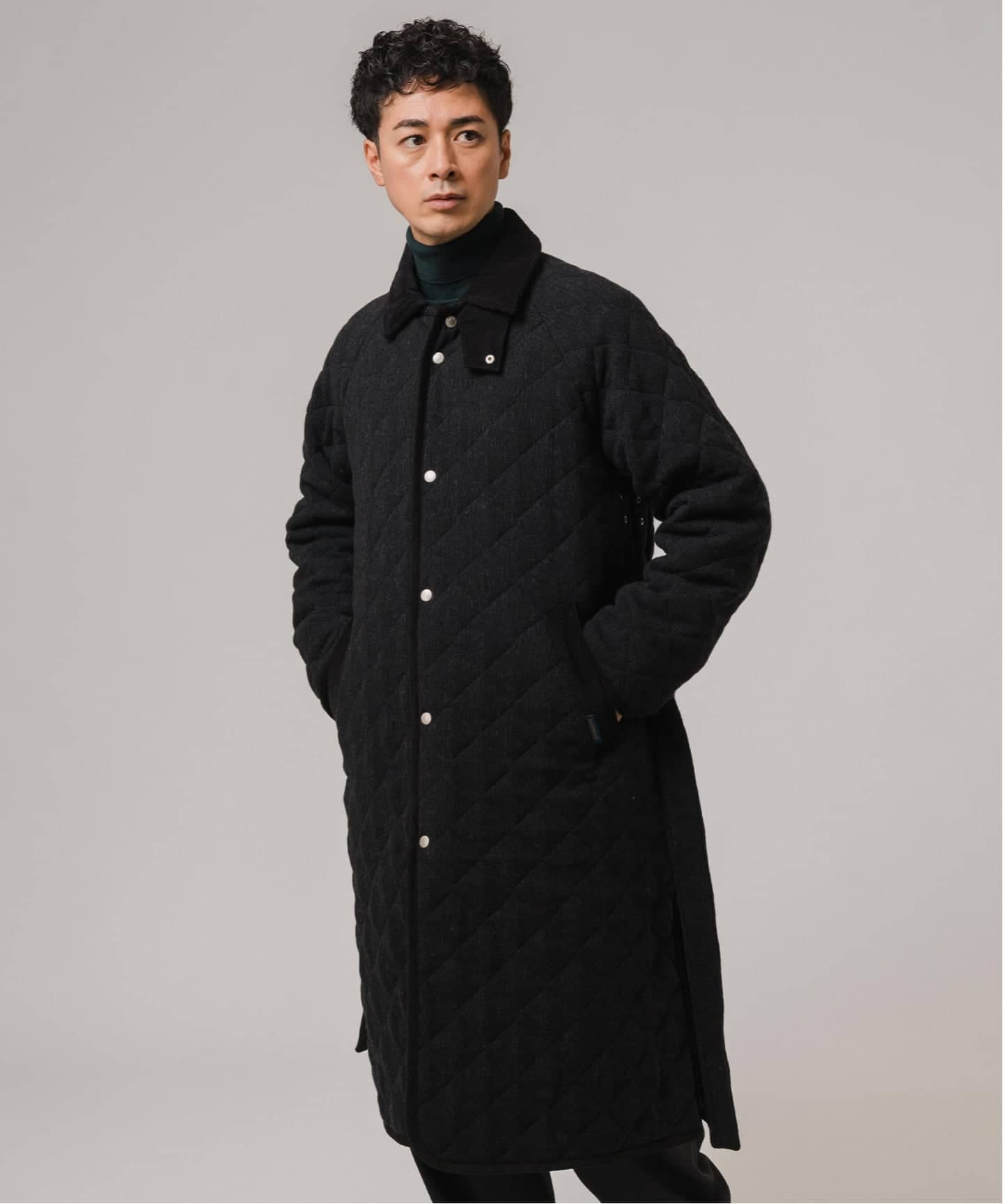 LAVENHAM (ラベンハム) 別注 Belted Chantry (ウールメルトン)（中綿