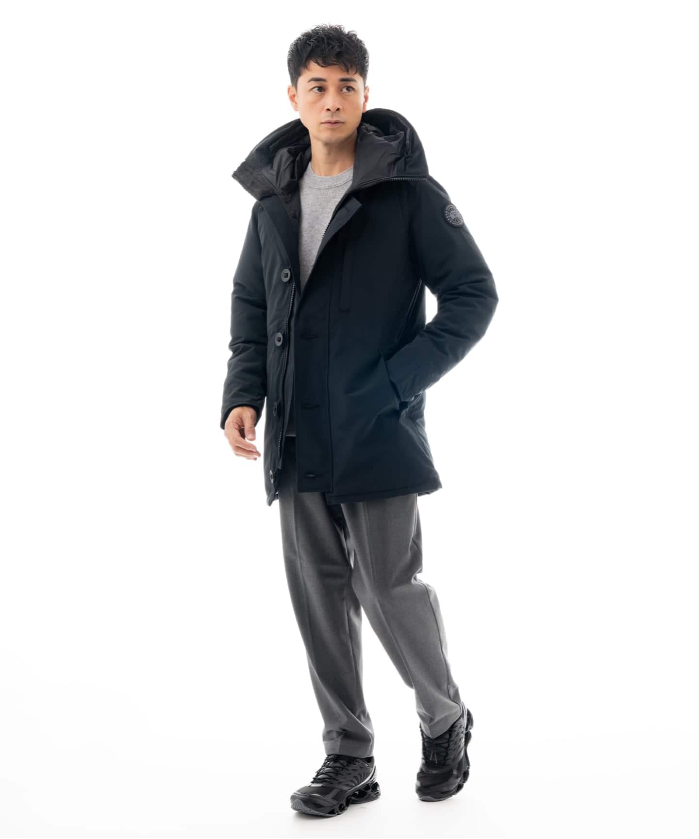 CANADA GOOSE (カナダグース) 3438MBJ Jasper/ジャスパー Parka Black