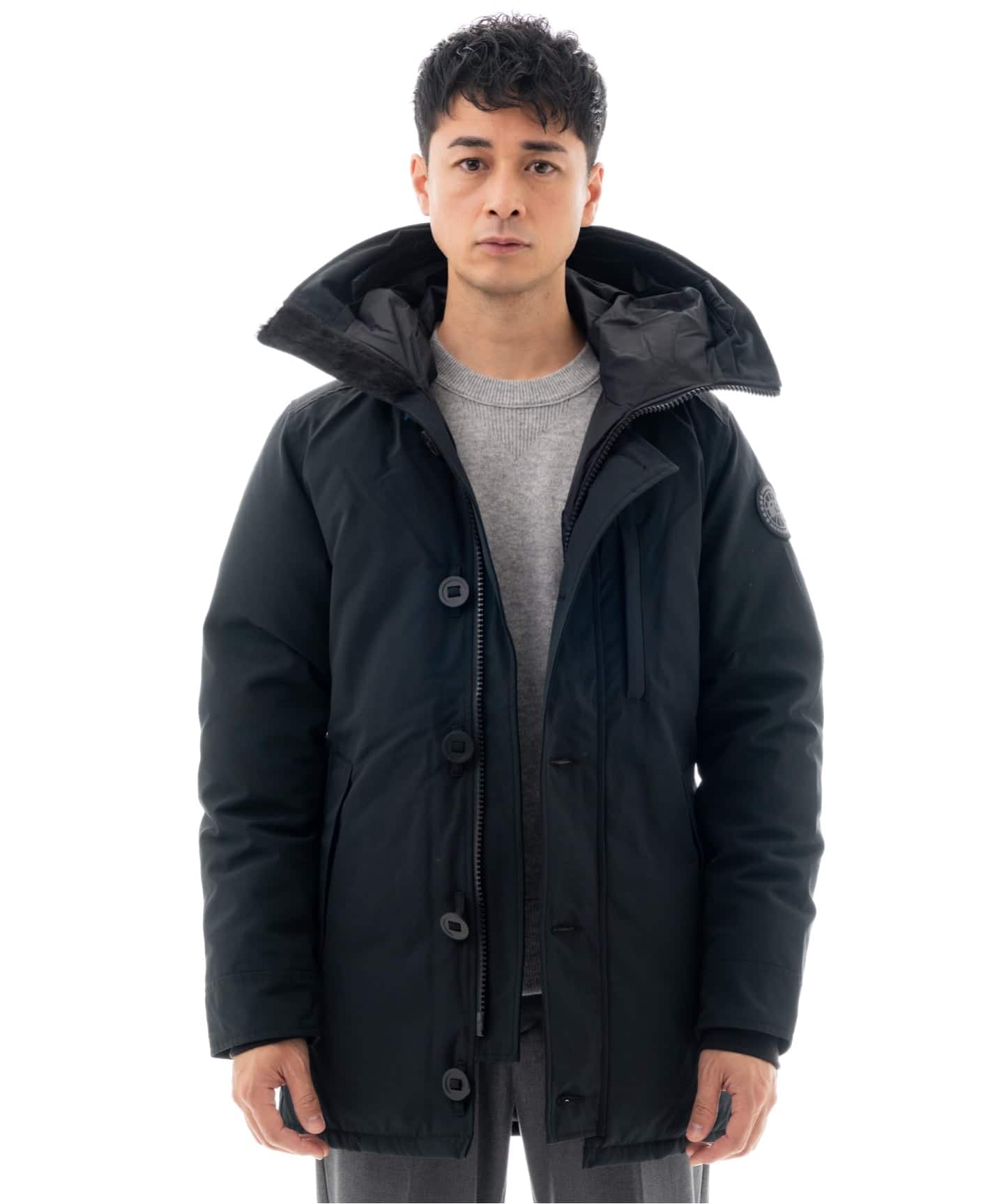 CANADA GOOSE (カナダグース) 3438MBJ Jasper/ジャスパー Parka Black