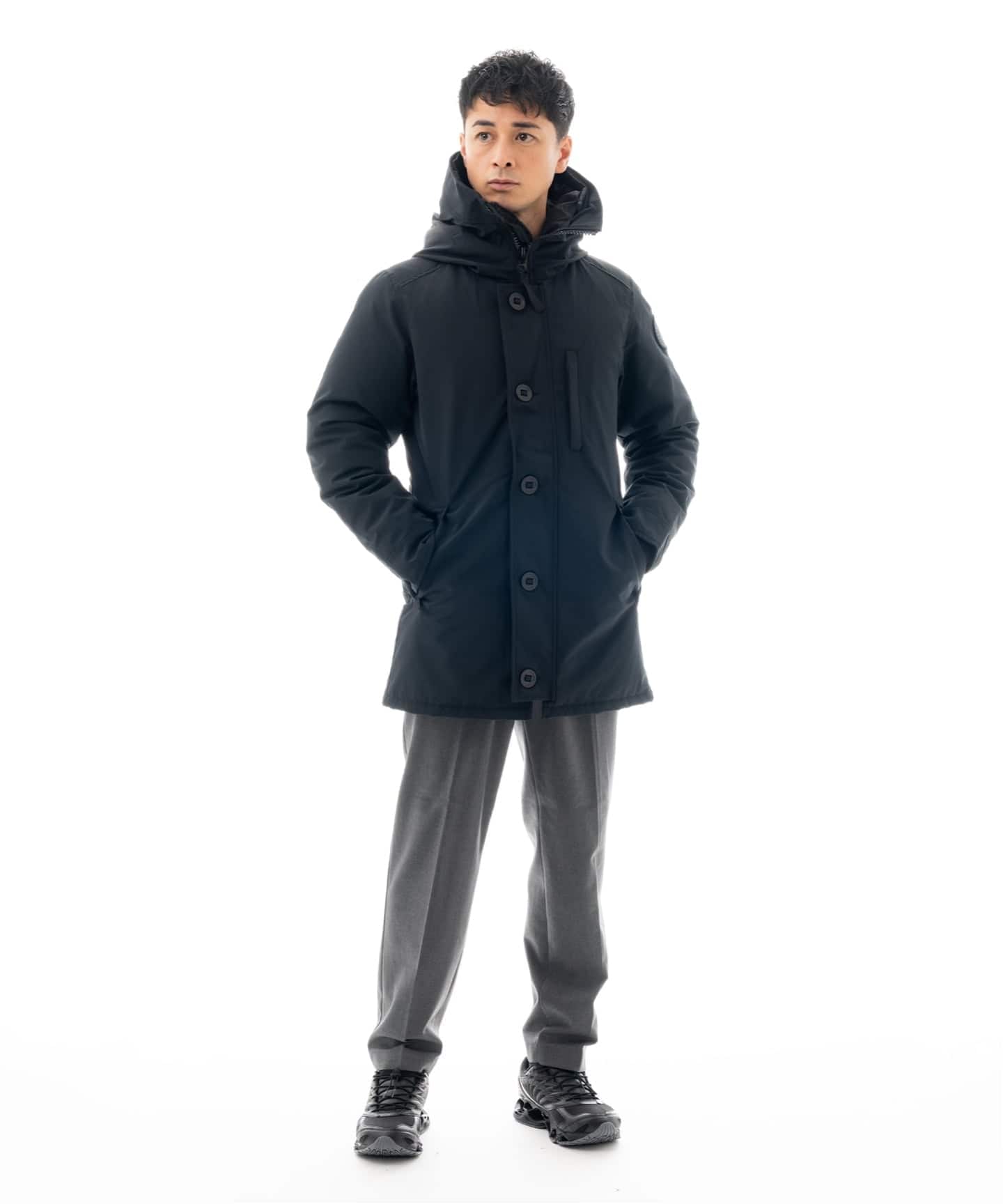 カナダ CANADA GOOSE (カナダグース) 3438MBJ Jasper/ジャスパー Parka Black