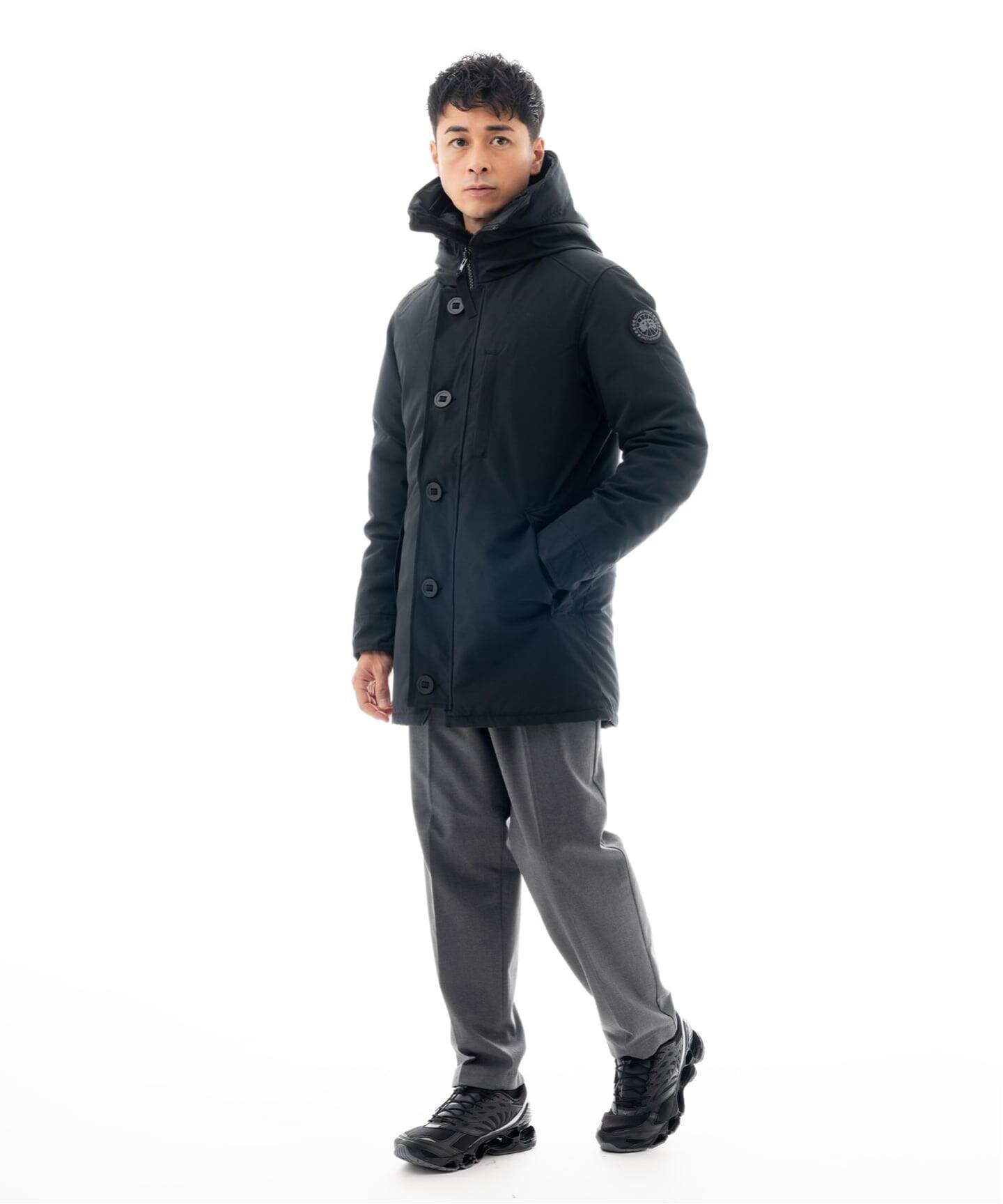 CANADA GOOSE (カナダグース) 3438MBJ Jasper/ジャスパー Parka Black