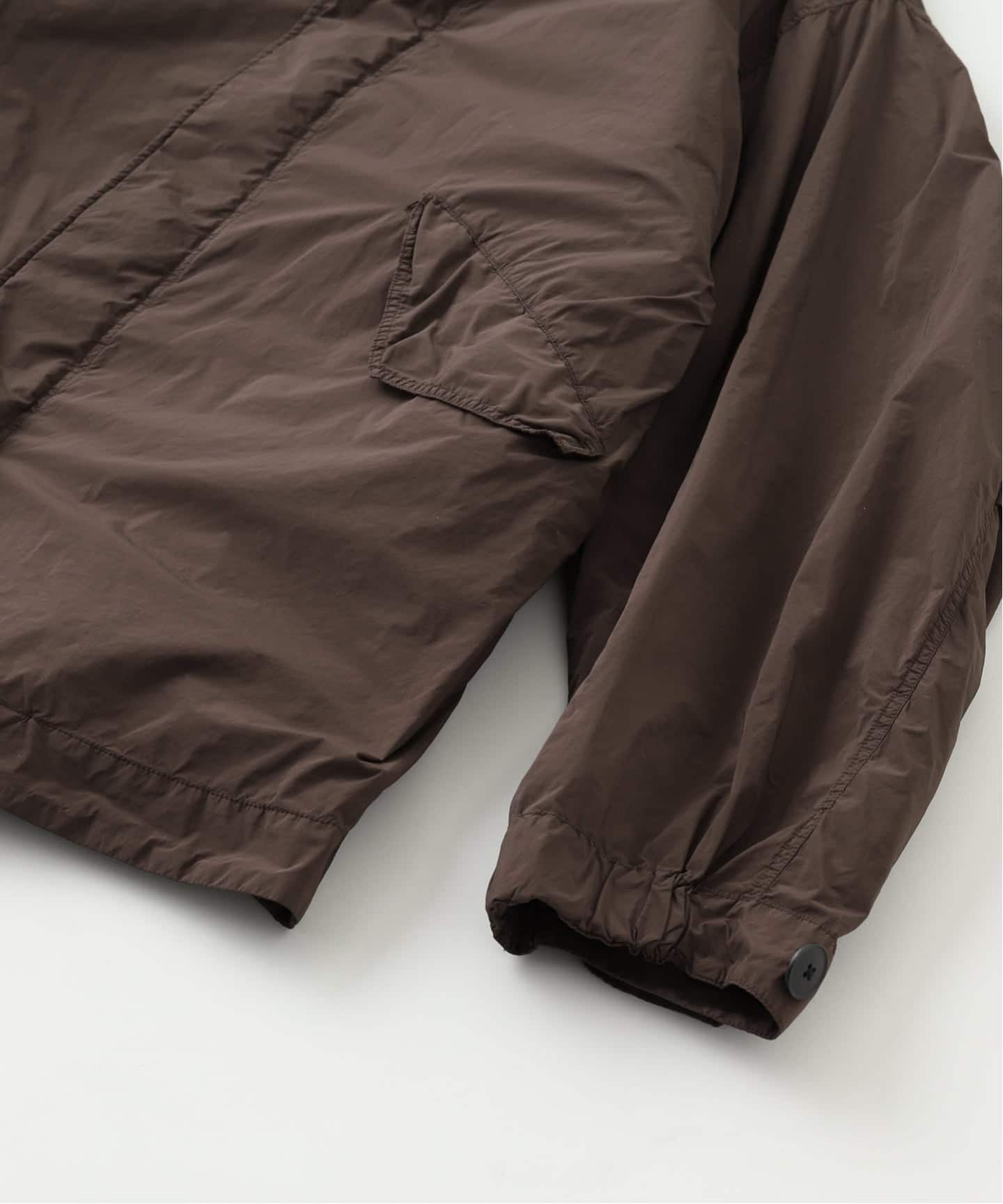 【archive】Epilogue Chant　エピローグチャント　モッズコート セール】魅せ方、自由自在。襟2way比翼仕立てニットメルトンスタンド