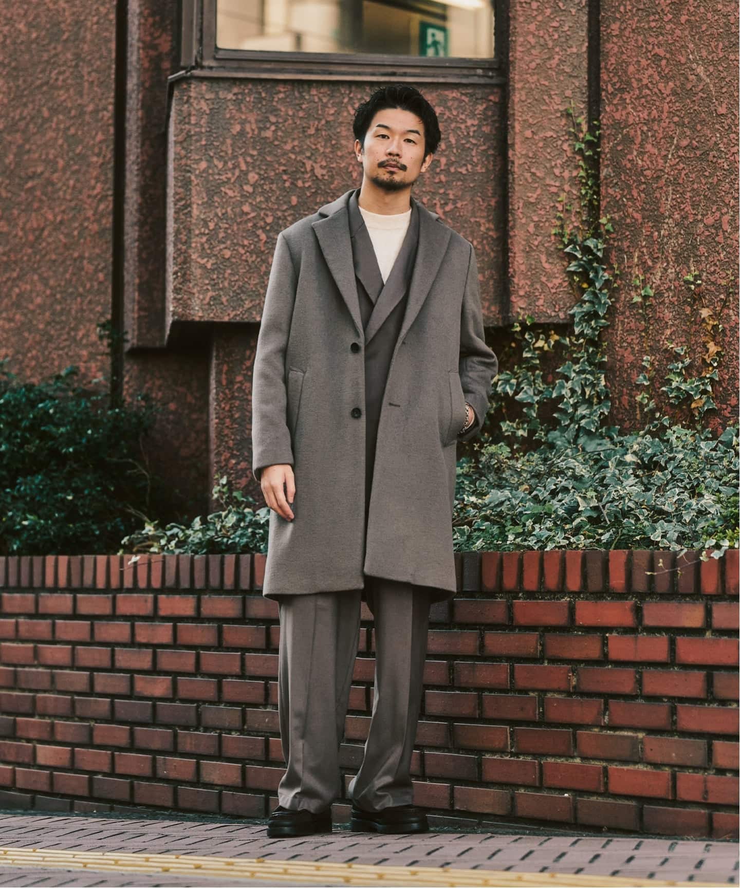 417 エディフィス（417 EDIFICE）/ウールミックスチェスターコート ウールミックスチェスターコート（チェスターコート）｜417 EDIFICE