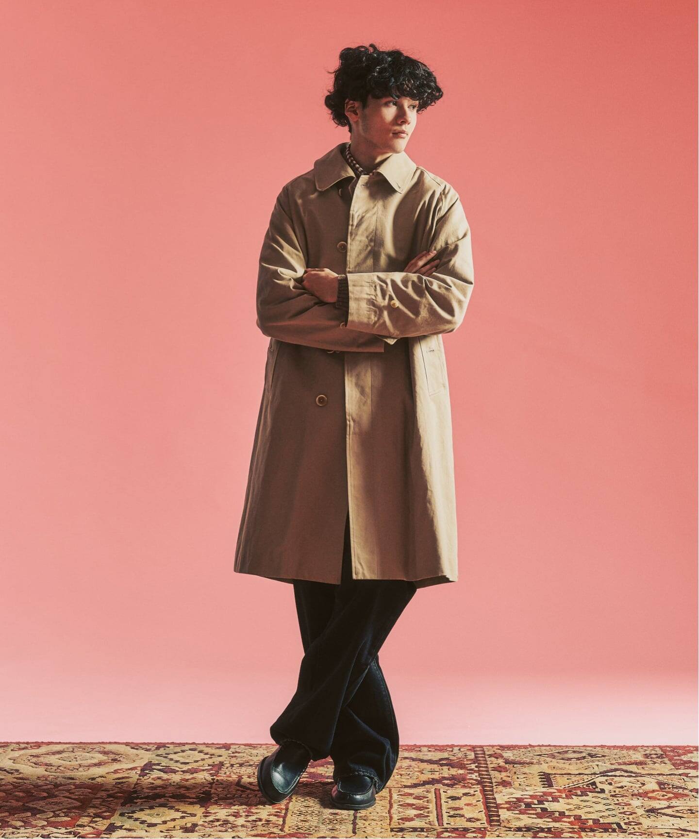MOONLIGHT CLOTHING】 Balmacaan coat / バルマカーンコート（ステン
