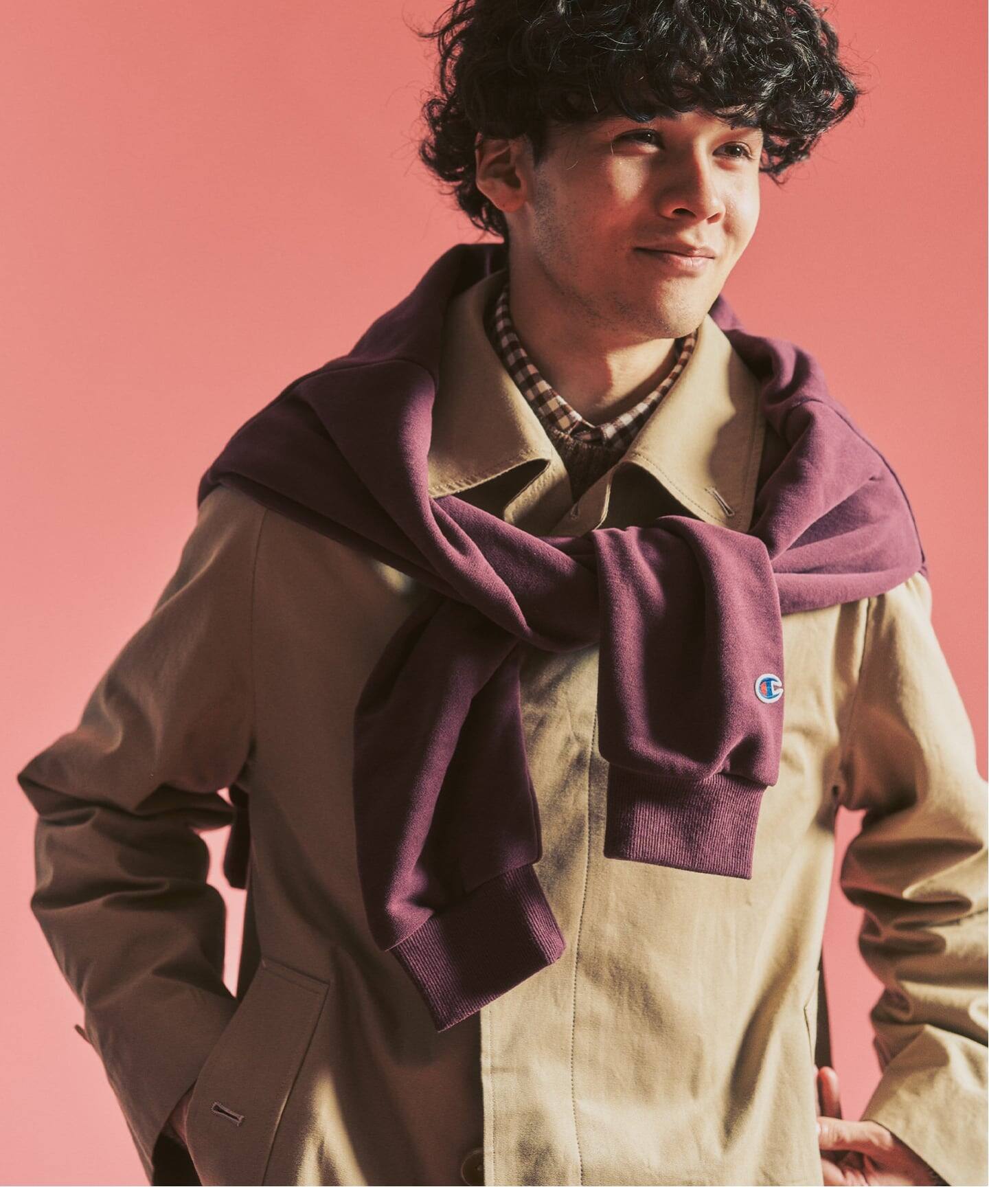 MOONLIGHT CLOTHING】 Balmacaan coat / バルマカーンコート（ステン