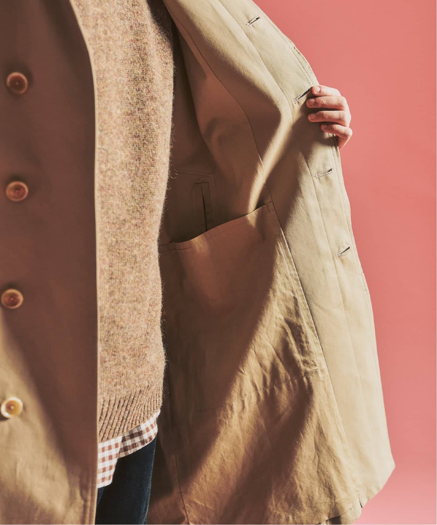 MOONLIGHT CLOTHING】 Balmacaan coat / バルマカーンコート（ステン