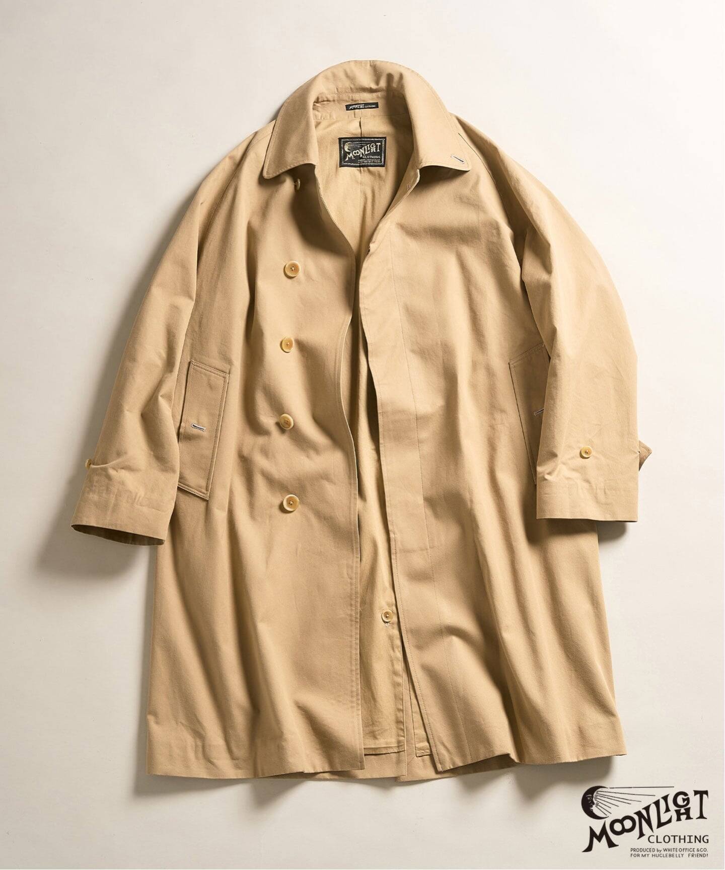 MOONLIGHT CLOTHING】 Balmacaan coat / バルマカーンコート（ステン 