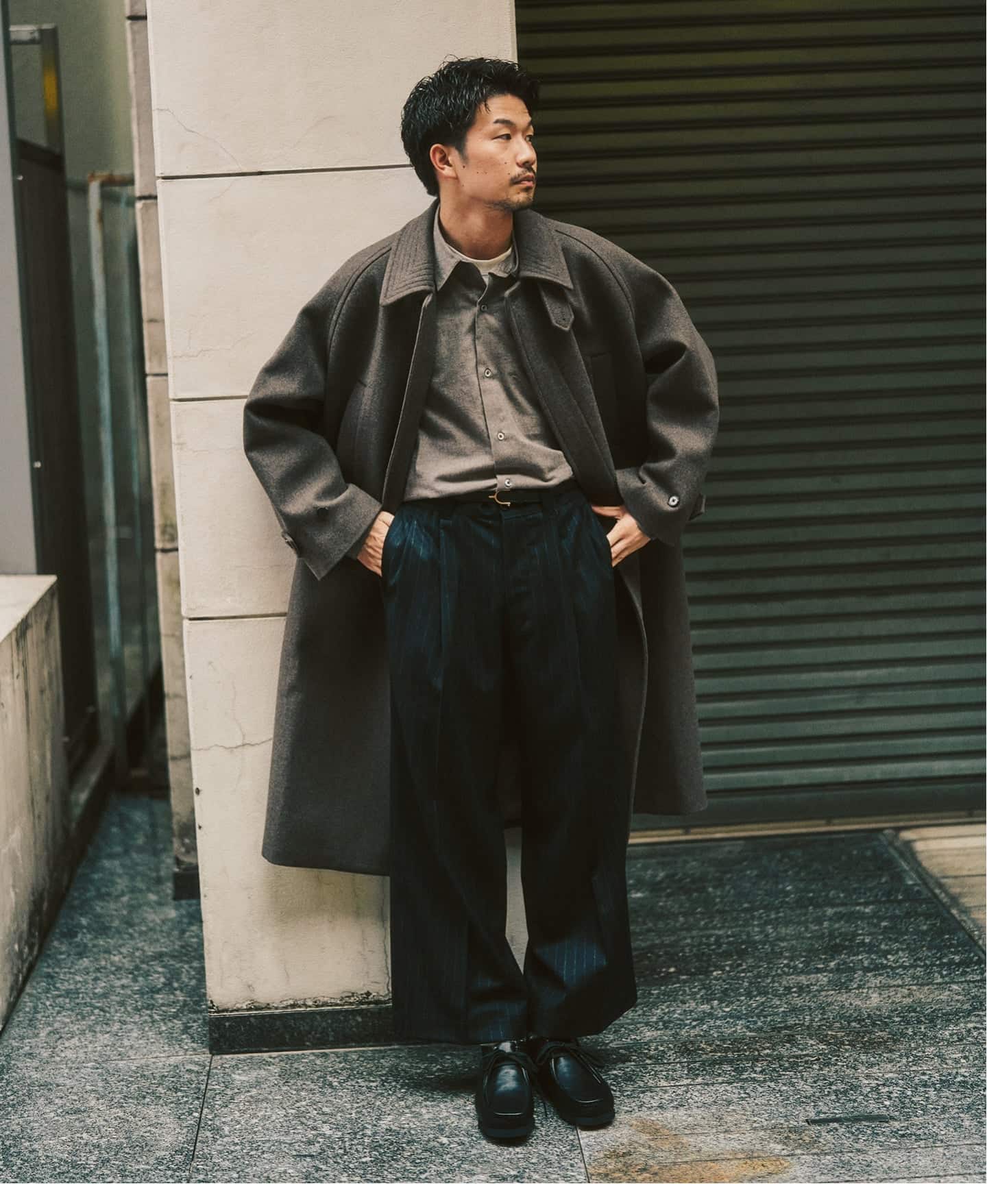 ANOTHER OFFICE 417別注 Voyager Bold Balmacaan Coat バルマ