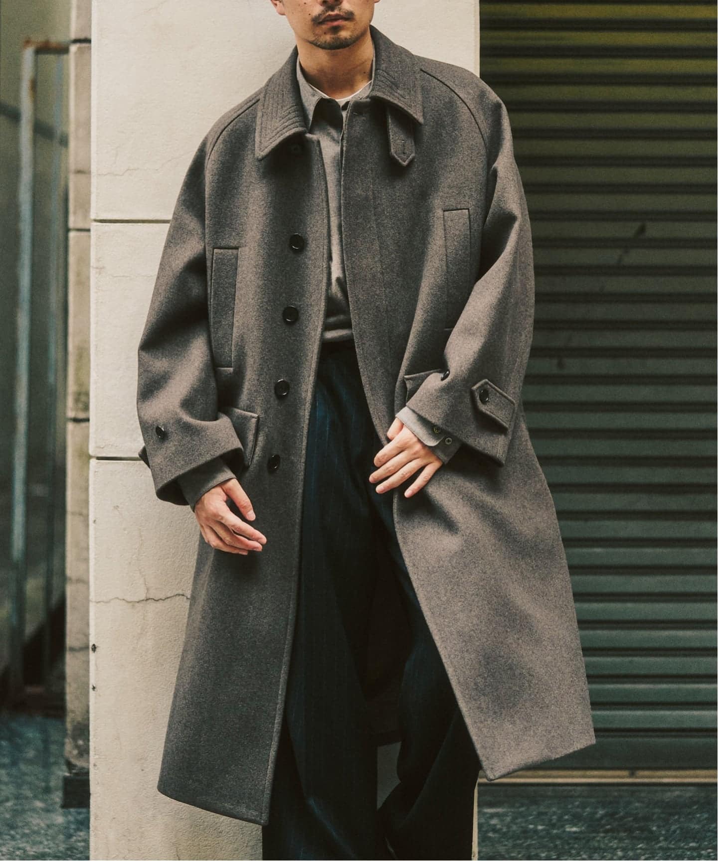 追加予約｜ANOTHER OFFICE 417別注 Voyager Bold Balmacaan Coat