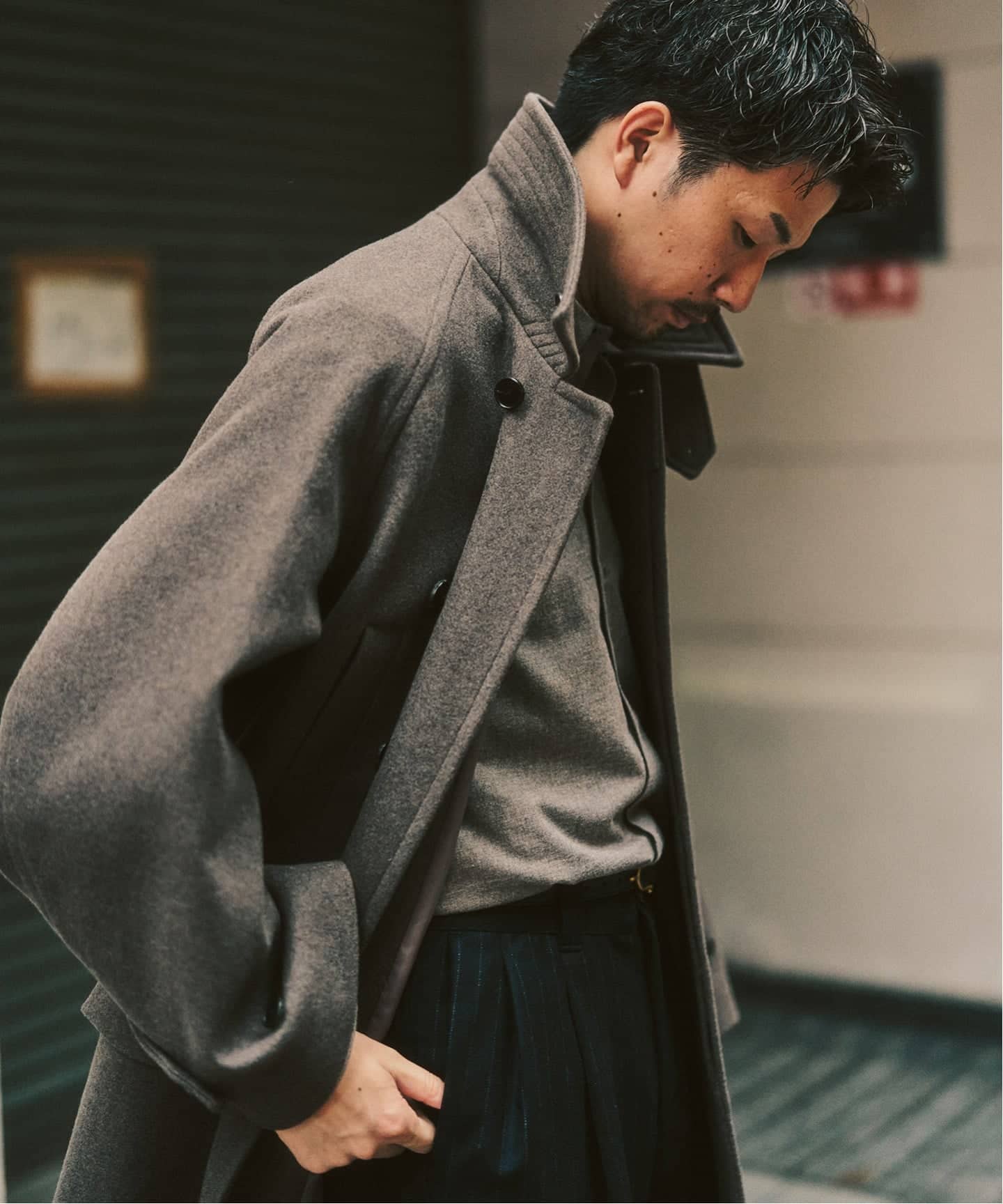 ANOTHER OFFICE 417別注 Voyager Bold Balmacaan Coat バルマ