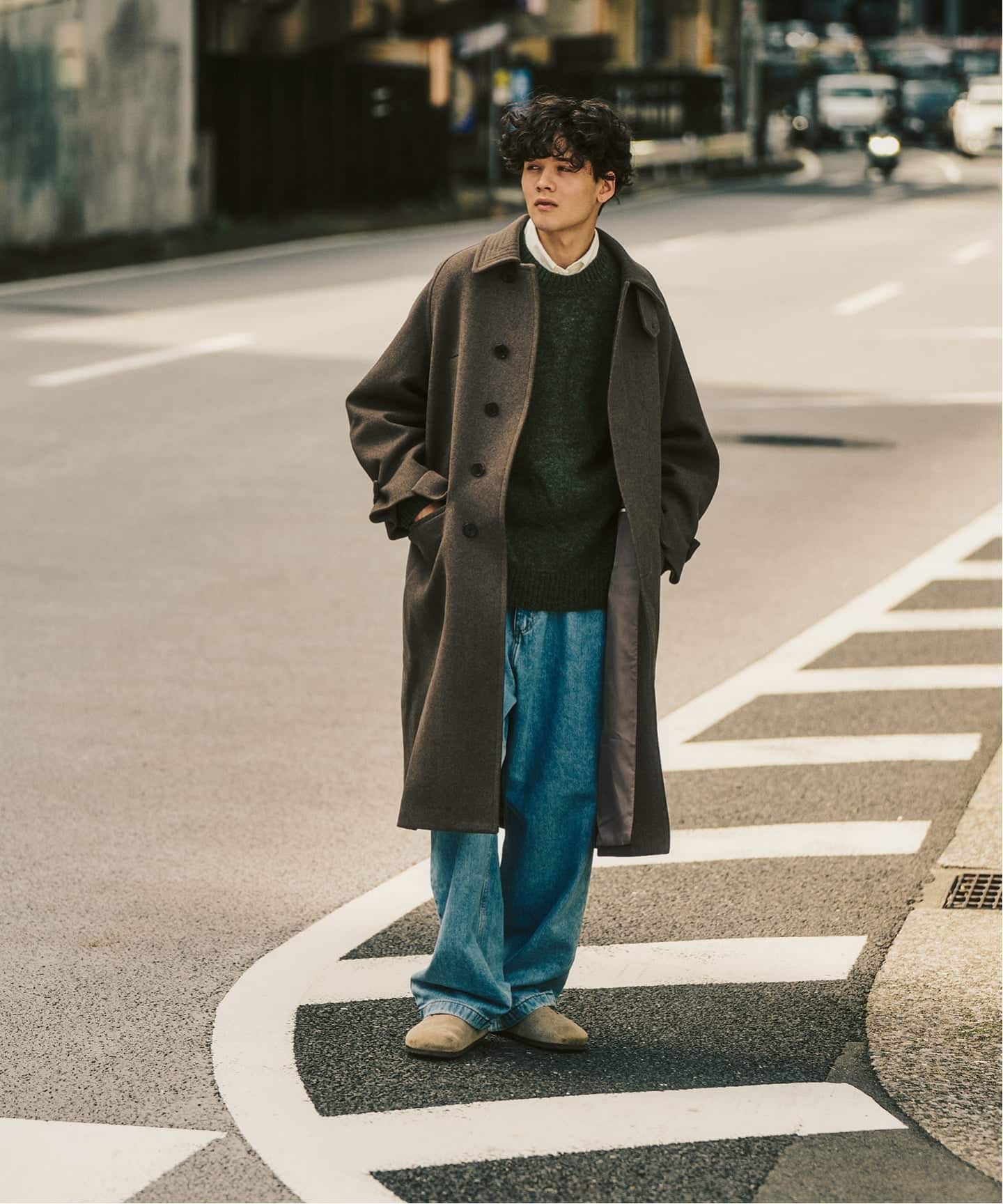 ANOTHER OFFICE 417別注 Voyager Bold Balmacaan Coat バルマ
