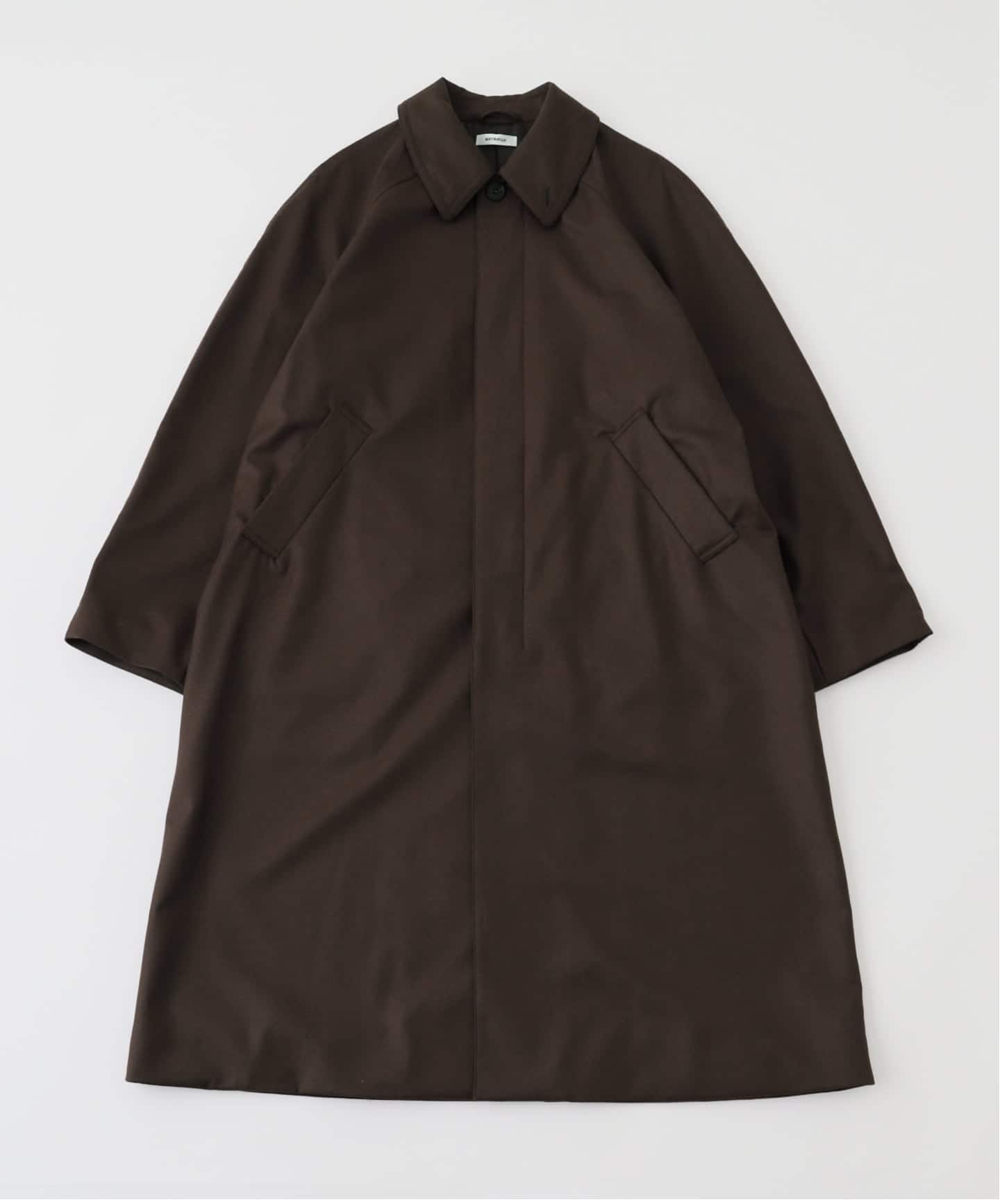 MATSUFUJI / マツフジ FLANNEL WOOL BALMACAAN COAT（ステンカラー