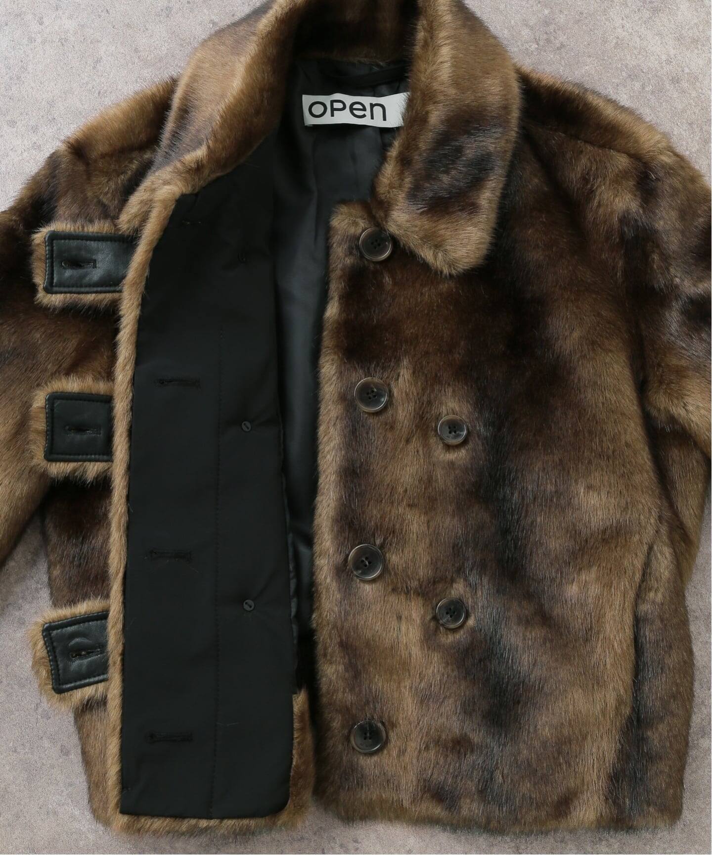 Geek Office / ギークオフィス】OPEN YY Woven FAUX FUR TAB TOGGLE