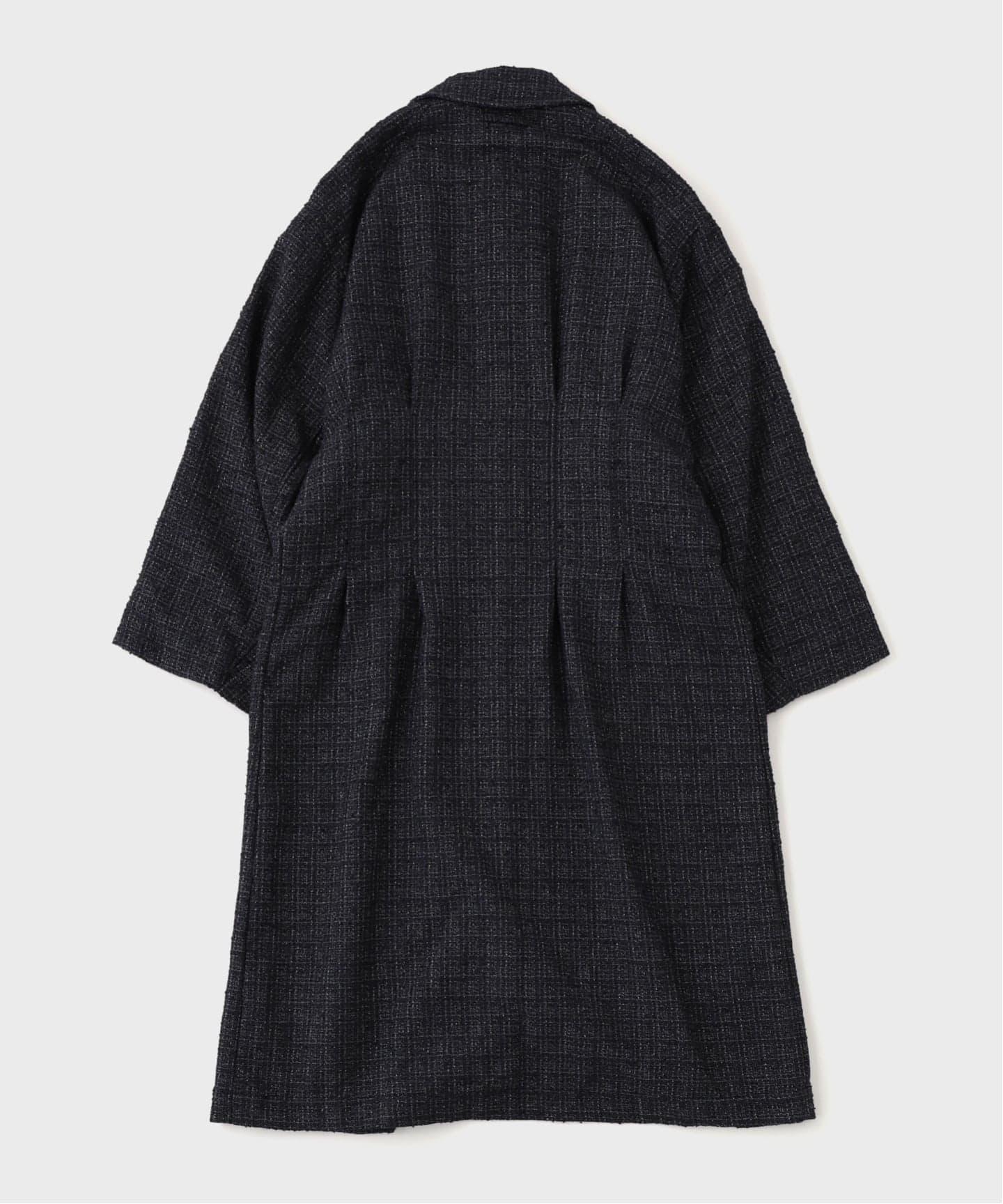 DAIRIKU / ダイリク Big-Sleeve Tucked Tweed Coat（ステンカラー