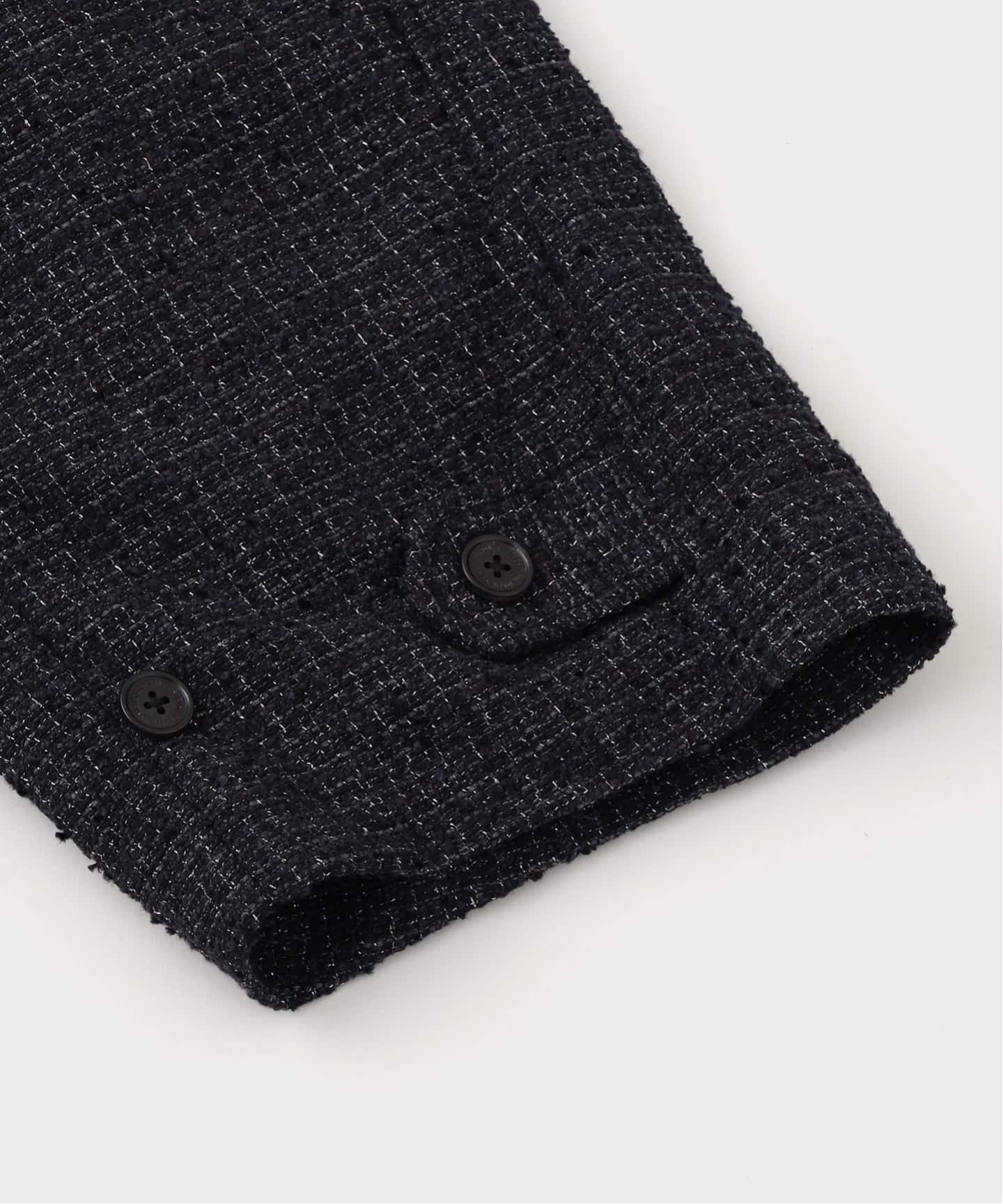 DAIRIKU / ダイリク Big-Sleeve Tucked Tweed Coat（ステンカラー