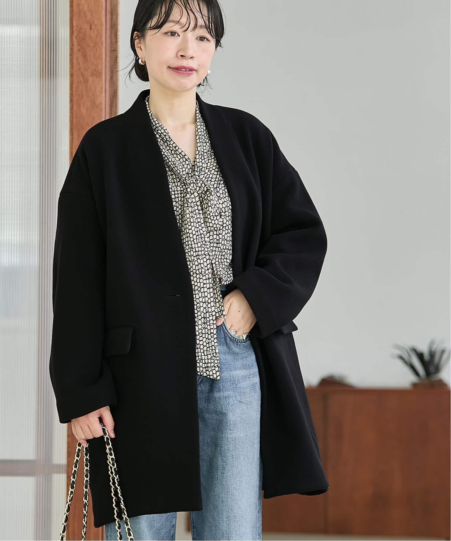 ジャーナルスタンダードレサージュ 23AW GIOLICA コクーンコート 美品 JOURNAL STANDARD L'ESSAGE コクーンコート ジャーナル