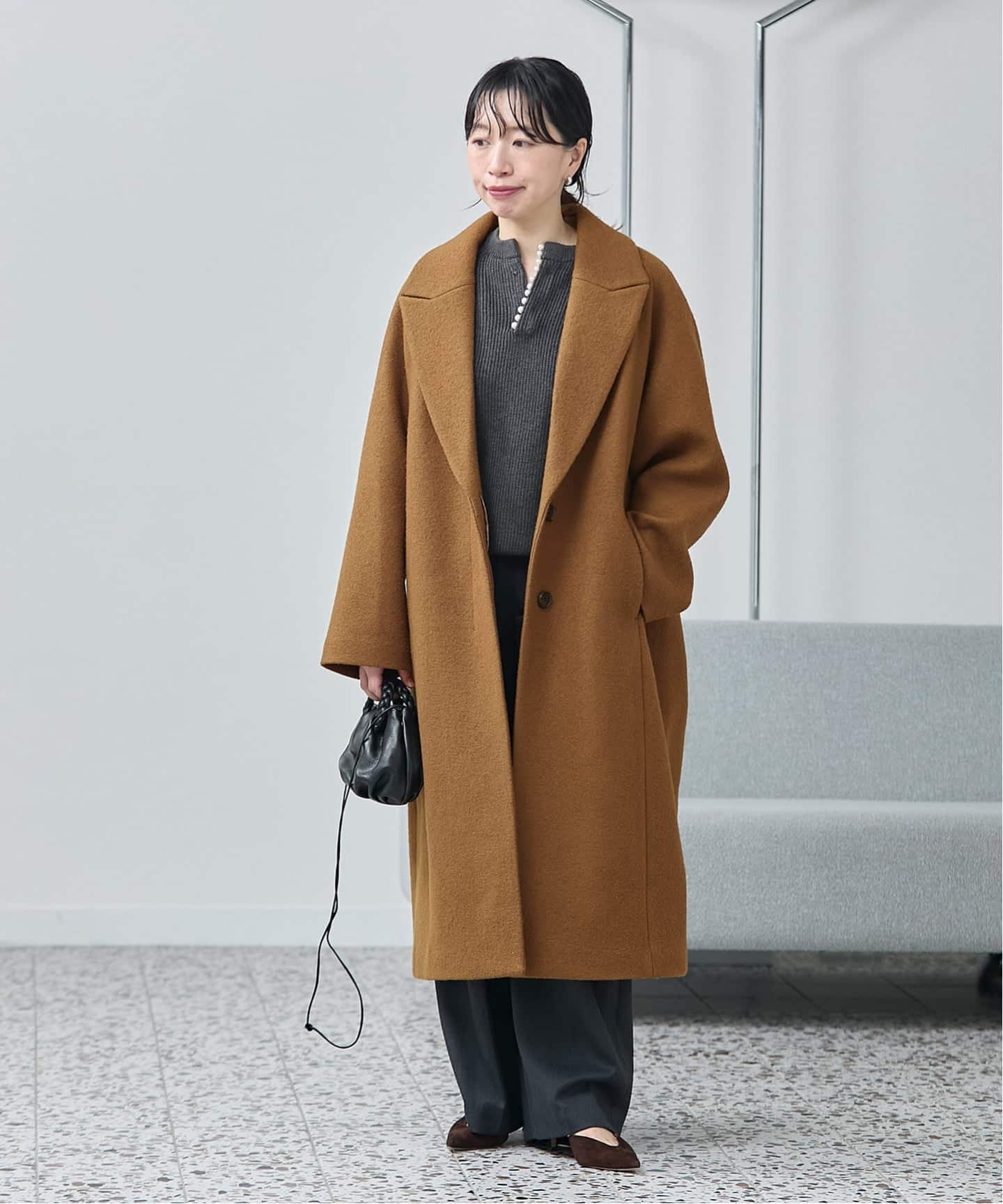 予約》ブークレ コクーンコート（その他ブルゾン／アウター