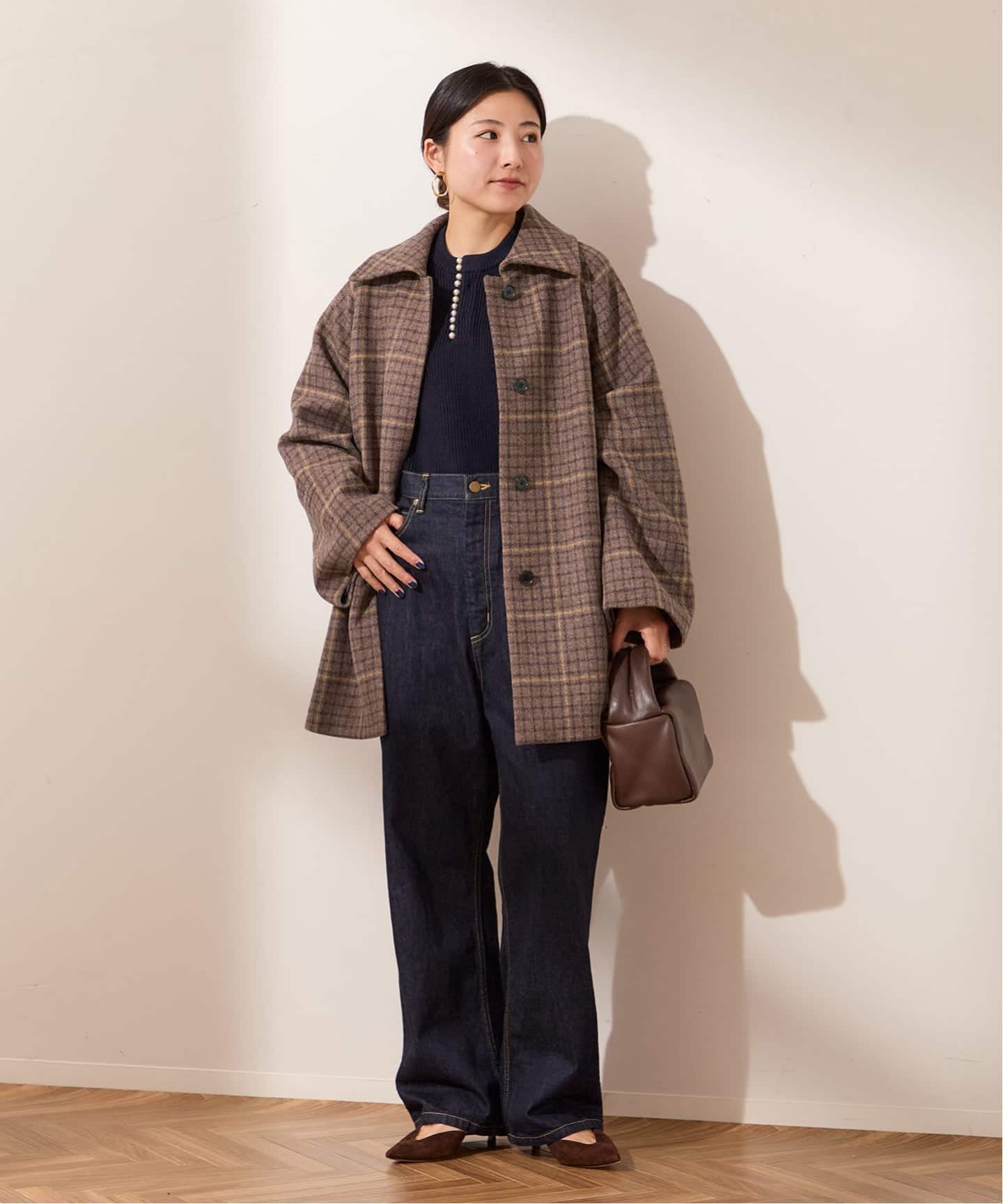 L'ESSAGE JOURNAL STANDARD ブラウンロングコート 2025年最新】journal standard L'essage カラー：ブラウン系