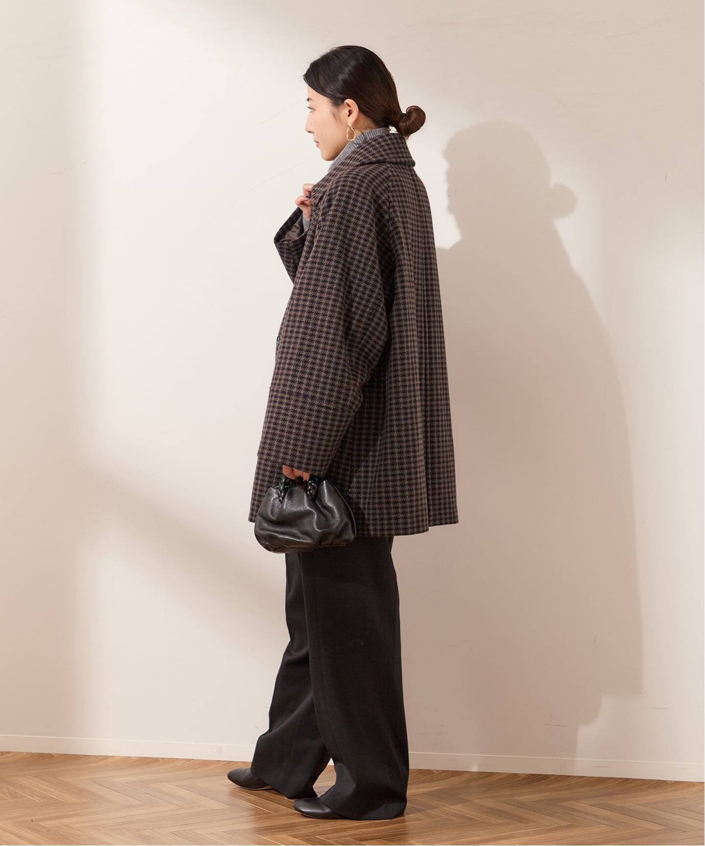 JOURNAL STANDARD チェック柄ロングコート ロングコート チェック柄 ステンカラー[品番：JSFW0006256]｜JS