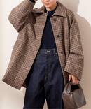 チェックワイドコート