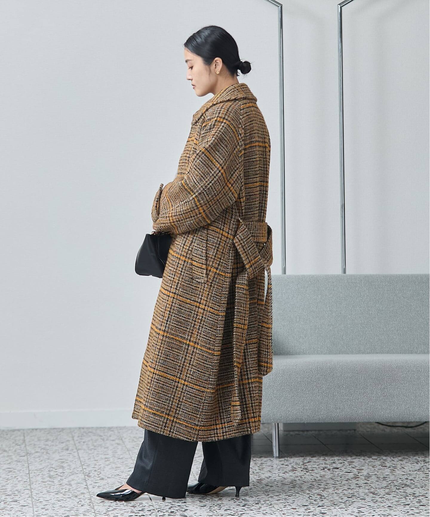 【JOURNAL STANDARD】WOOL CHECK バルカラーコート 追加予約》モッサ/GIOLICAチェックバルカラーコート（その他