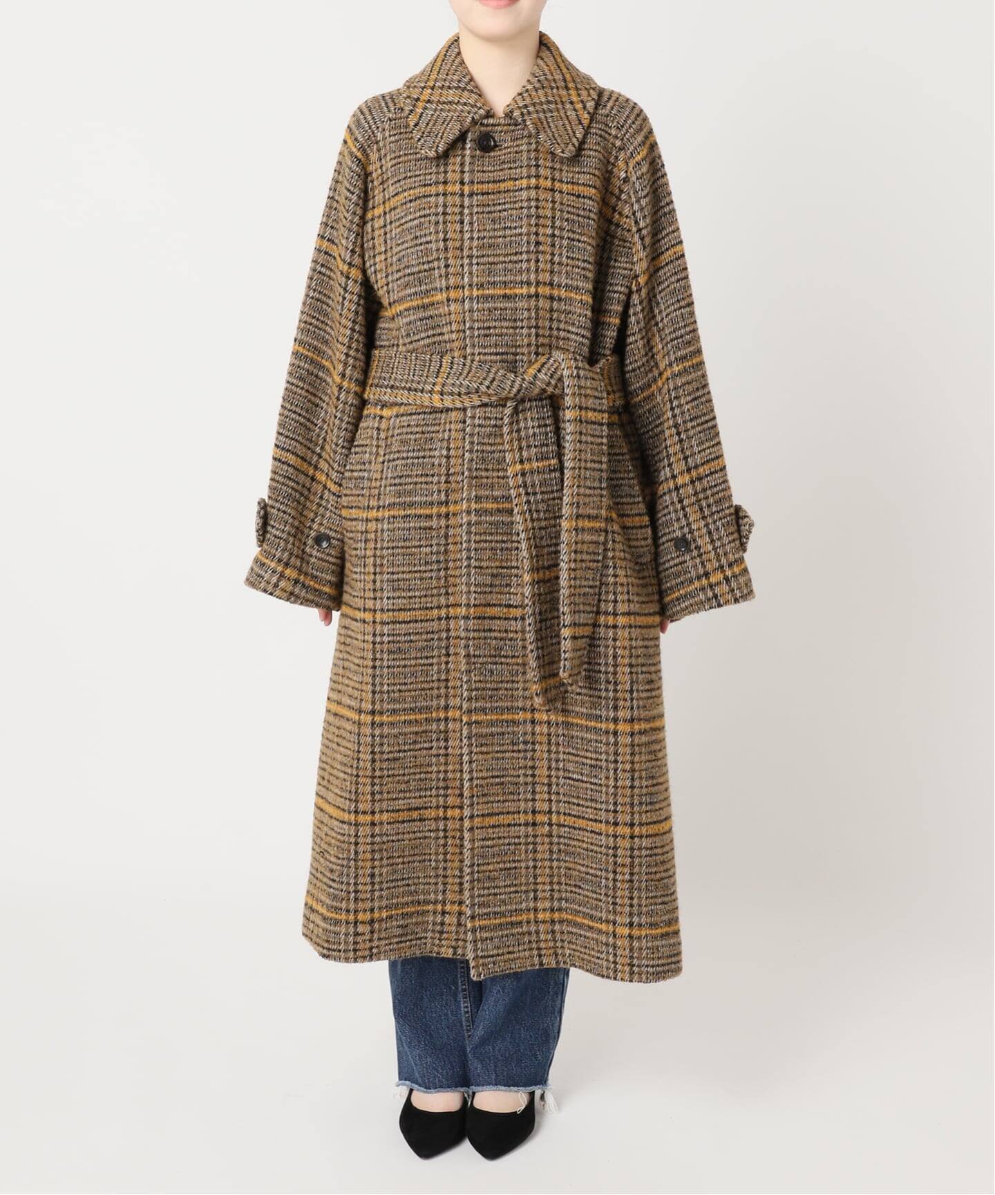 追加》モッサ/GIOLICAチェックバルカラーコート（その他ブルゾン