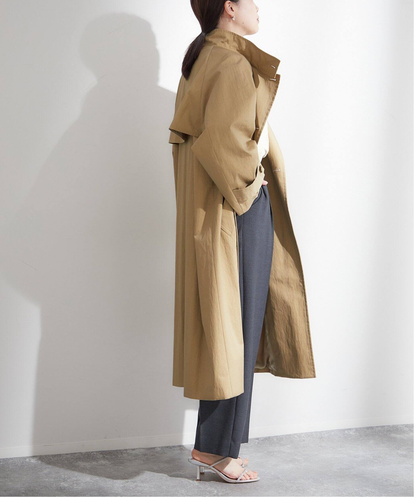 予約》NALYAスタンドロングコート（その他ブルゾン／アウター  