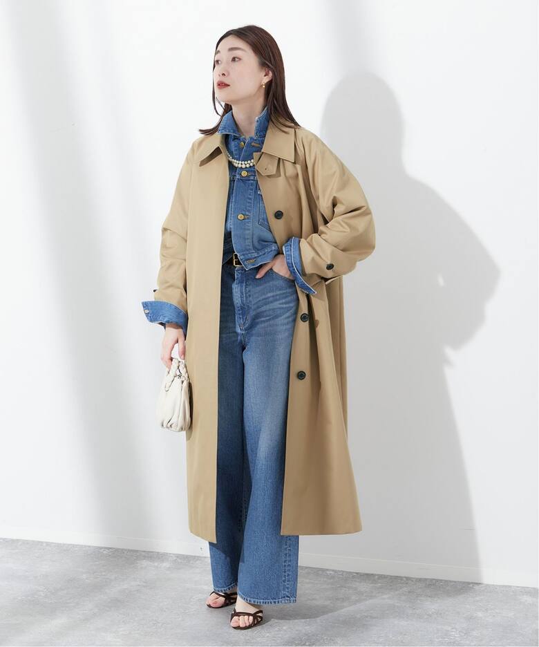別注】Aquascutum×LESSAGE ステンカラーコート（ステンカラーコート 