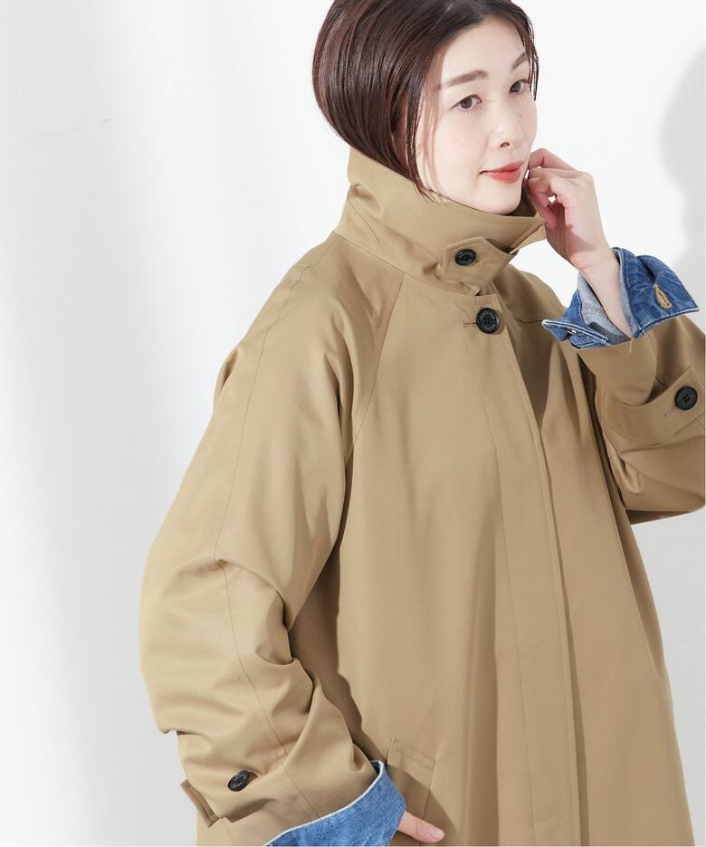 別注】Aquascutum×LESSAGE ステンカラーコート（ステンカラーコート 