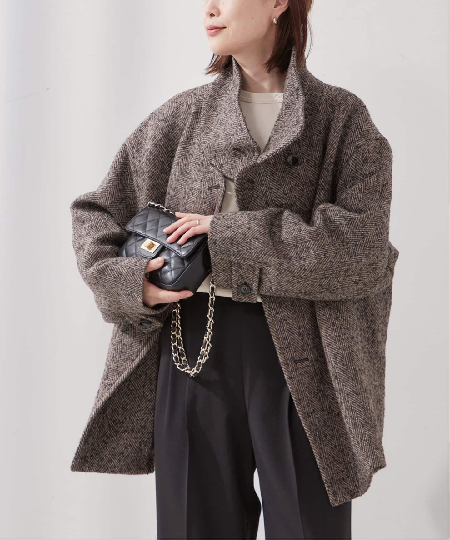 N♡MANTECO GIOLICA スタンドショートコート　2024AW セール】MANTECO GIOLICA スタンドショートコート（その他