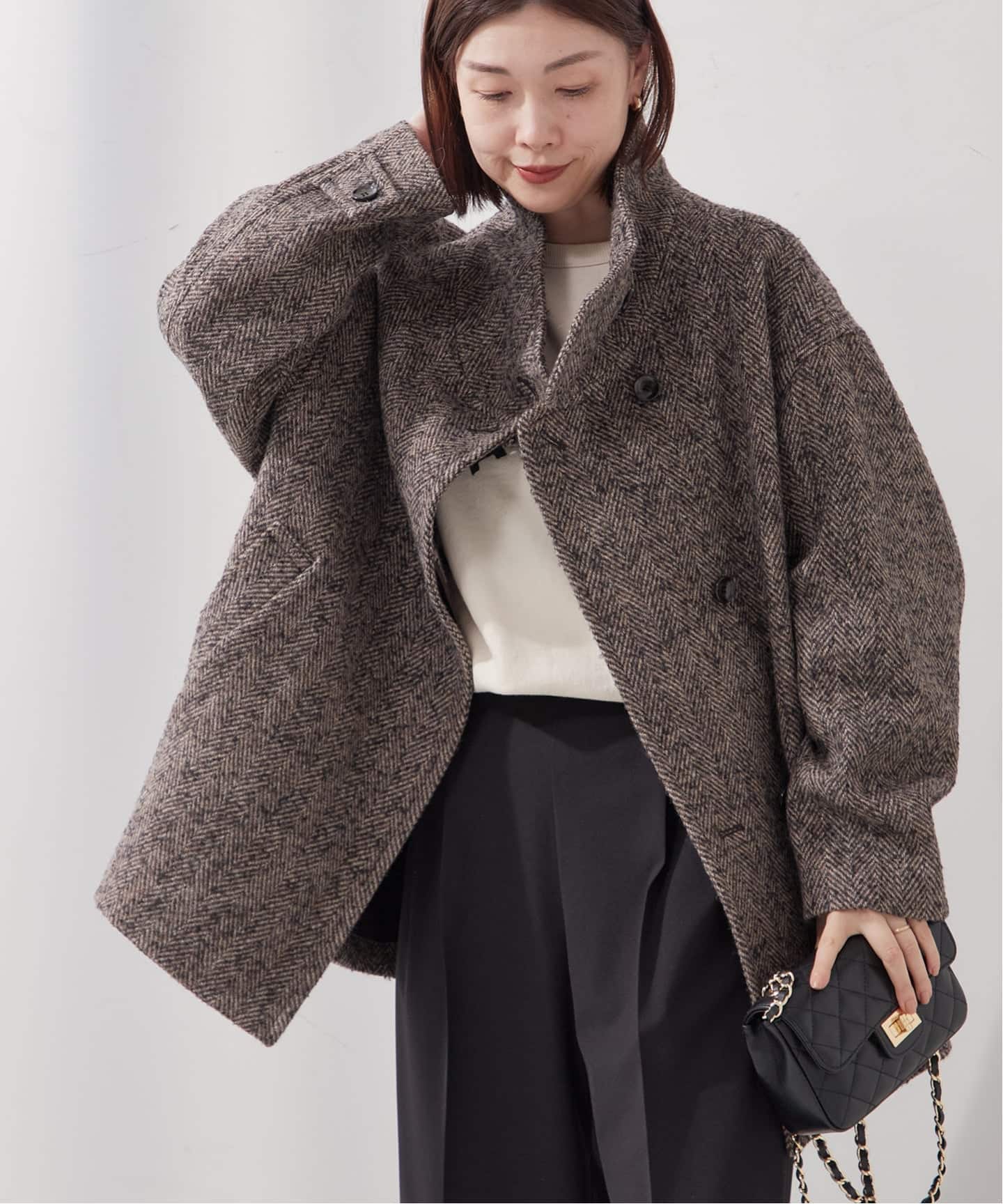 N♡MANTECO GIOLICA スタンドショートコート　2024AW 追加》MANTECO GIOLICA スタンドショートコート（その他ブルゾン