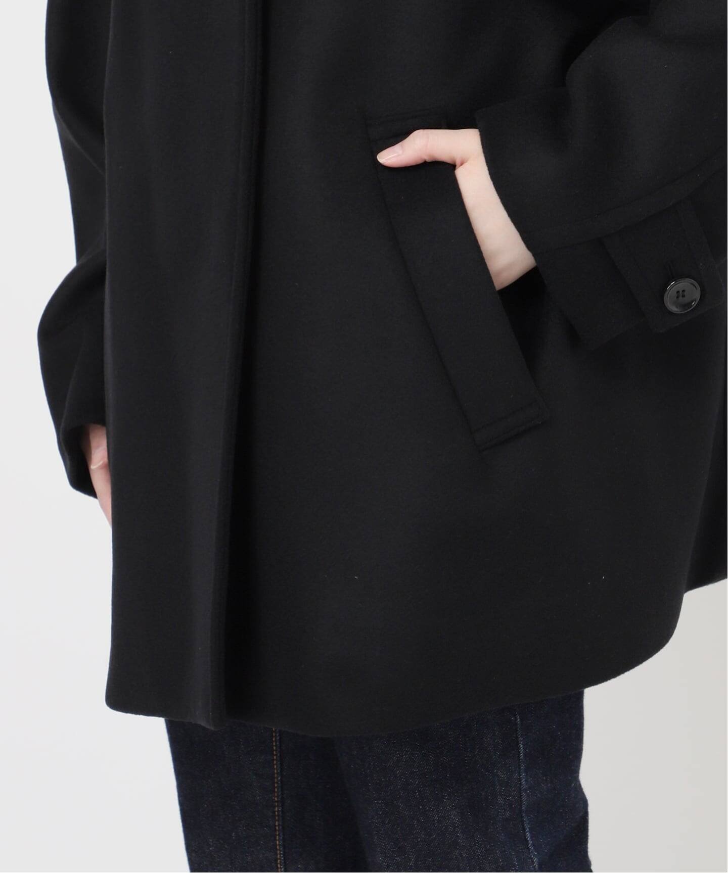 MANTECO/TWEEDスタンドショートコート（その他ブルゾン／アウター