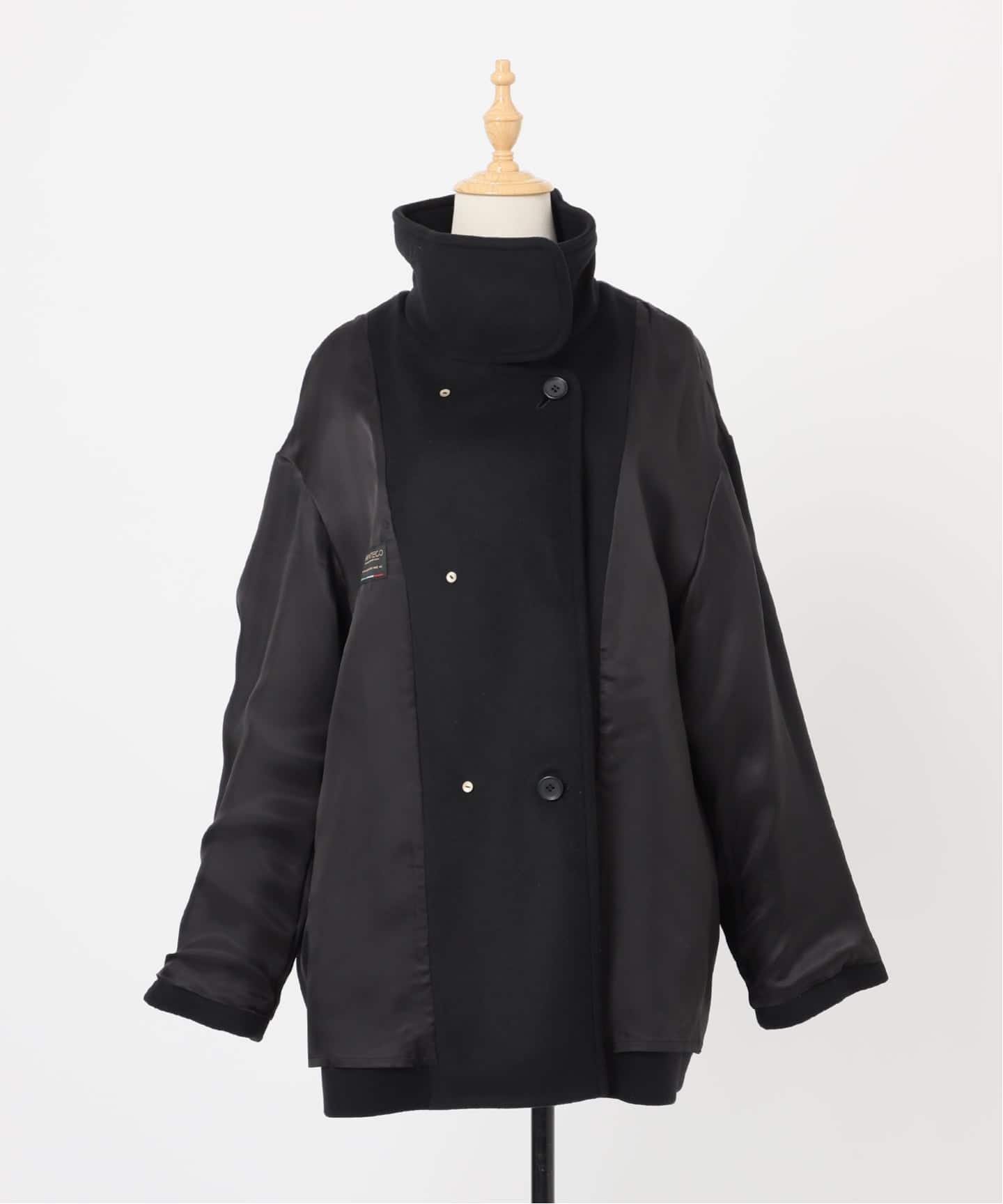 MANTECO/TWEEDスタンドショートコート（その他ブルゾン／アウター