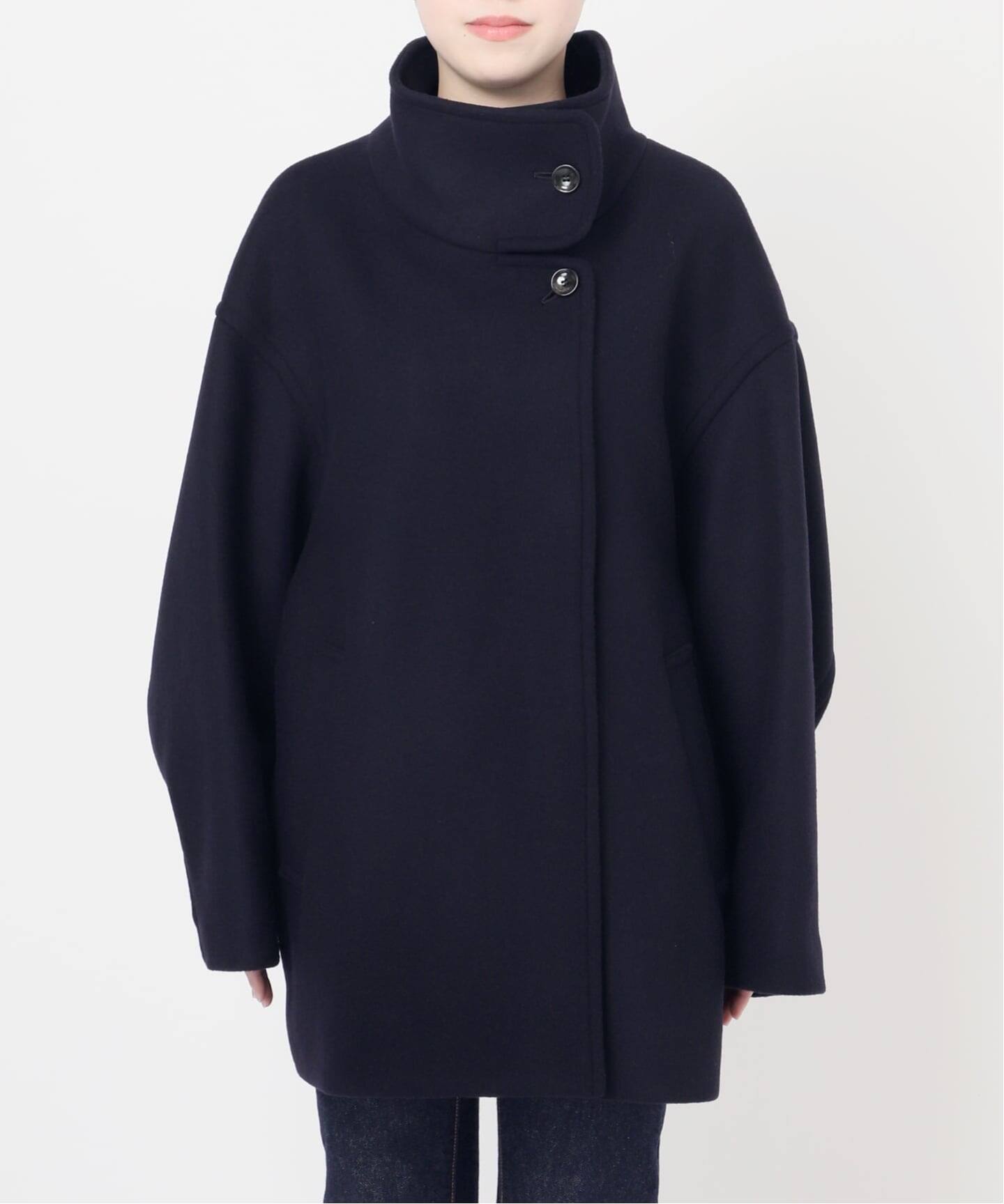 MANTECO/TWEEDスタンドショートコート（その他ブルゾン／アウター