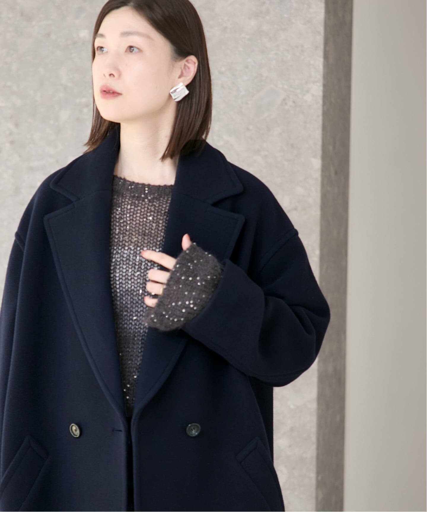 追加》SUPER120/MANTECOオーバーコート（その他ブルゾン／アウター