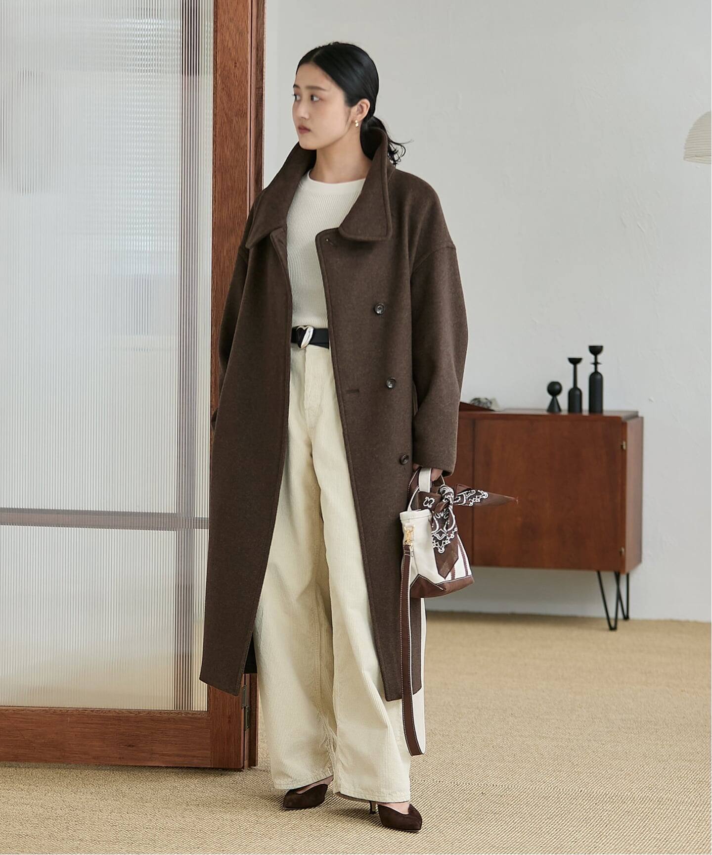 【美品】ジャーナルスタンダード　レサージュ　スタンドコート MANTECO/TWEEDスタンドコート（その他ブルゾン／アウター）｜JOURNAL