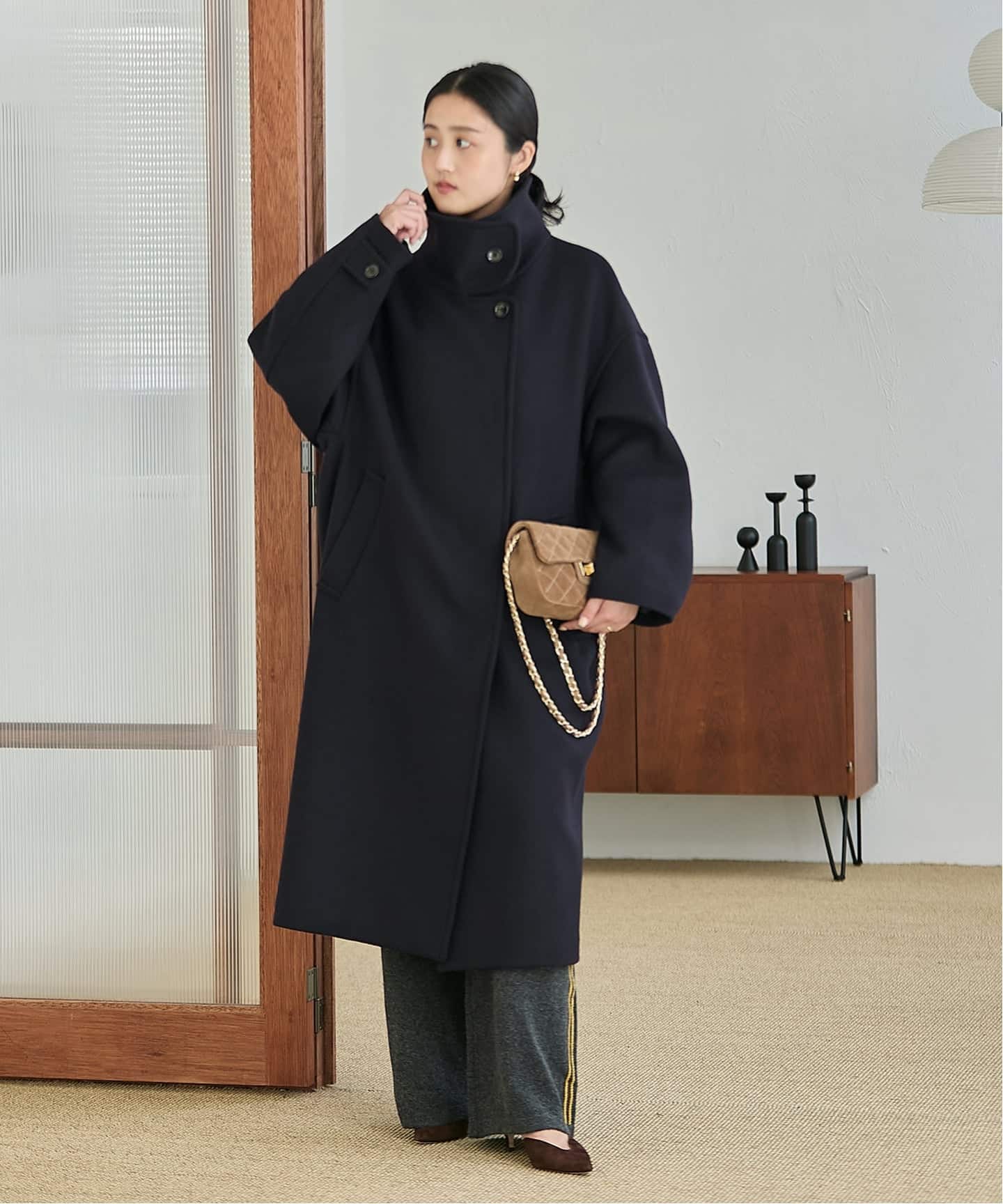 MANTECO GIOLICA スタンドコート（その他ブルゾン／アウター