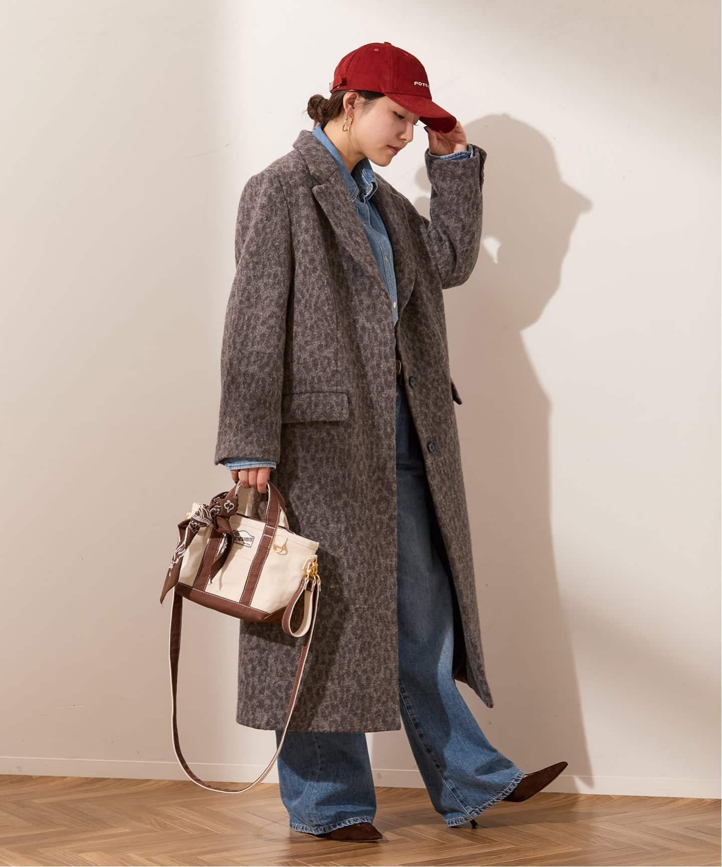 JOURNAL STANDARD LESSAGE チェスターコート 予約》BALLI レオパードチェスターコート（チェスターコート