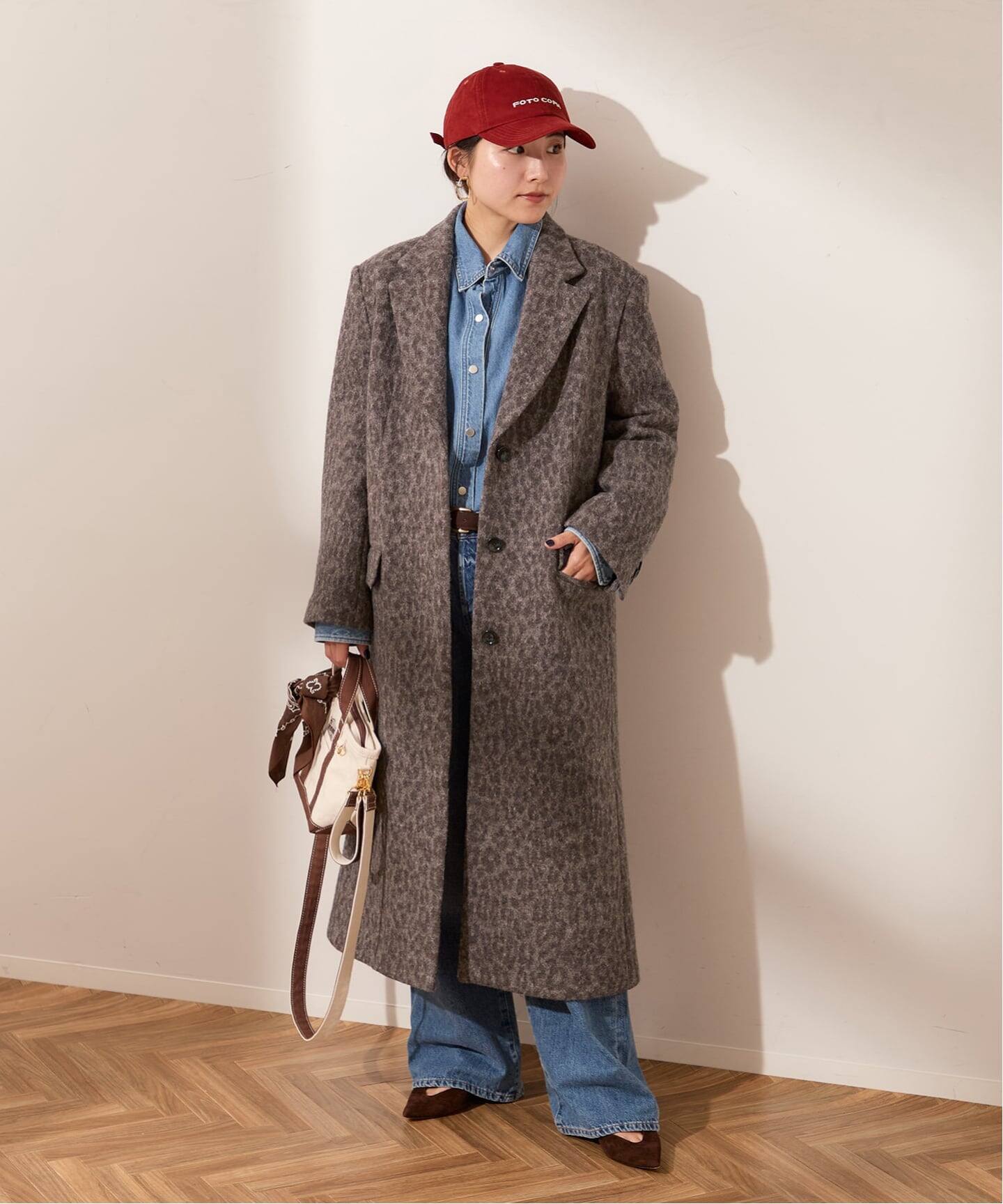 予約》BALLI レオパードチェスターコート（チェスターコート