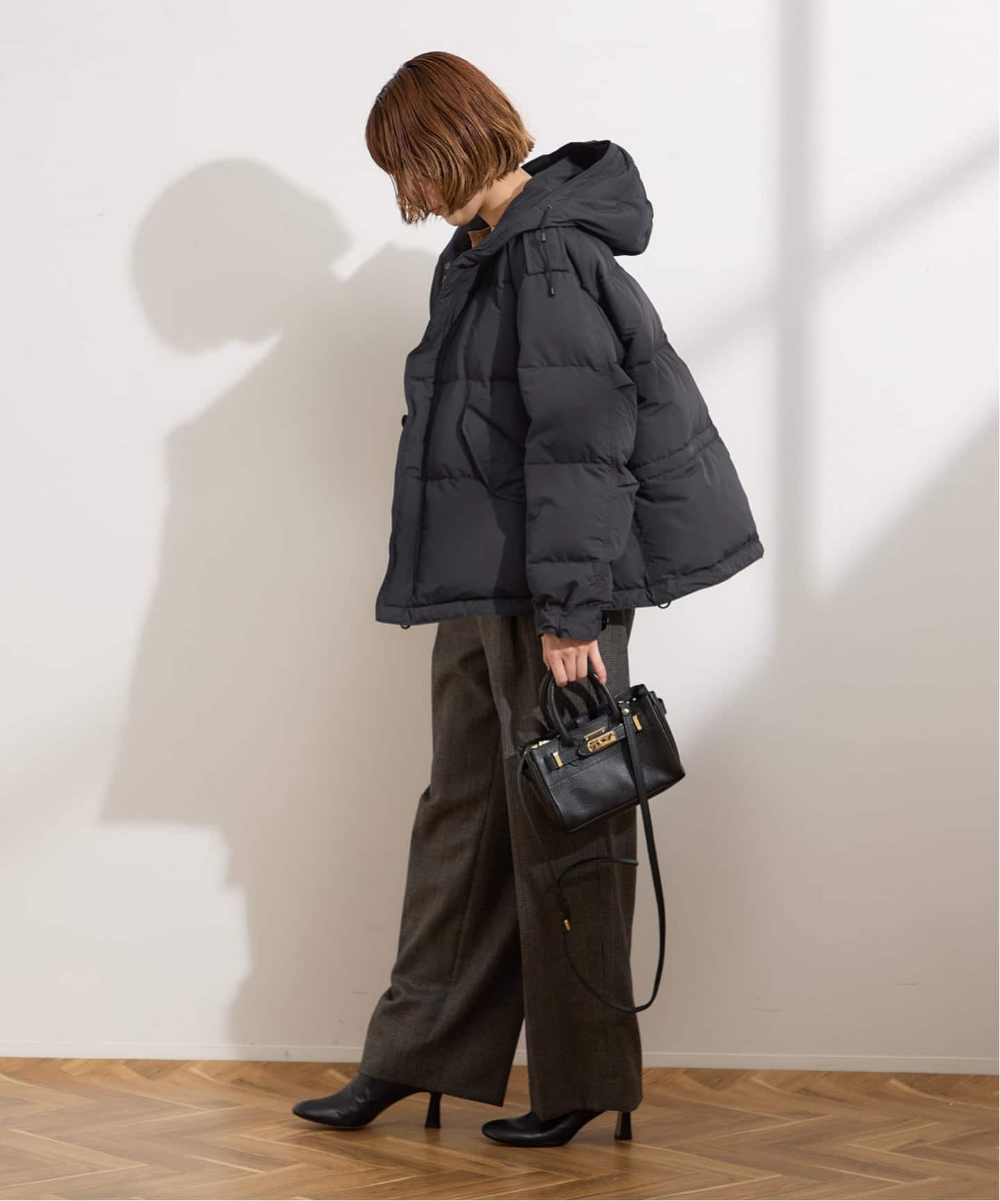 STAMMBAUM×LESSAGE別注　ショートダウン　ベージュ　美品 追加予約》【STAMMBAUM】*LESSAGEショートダウンコート（ダウン