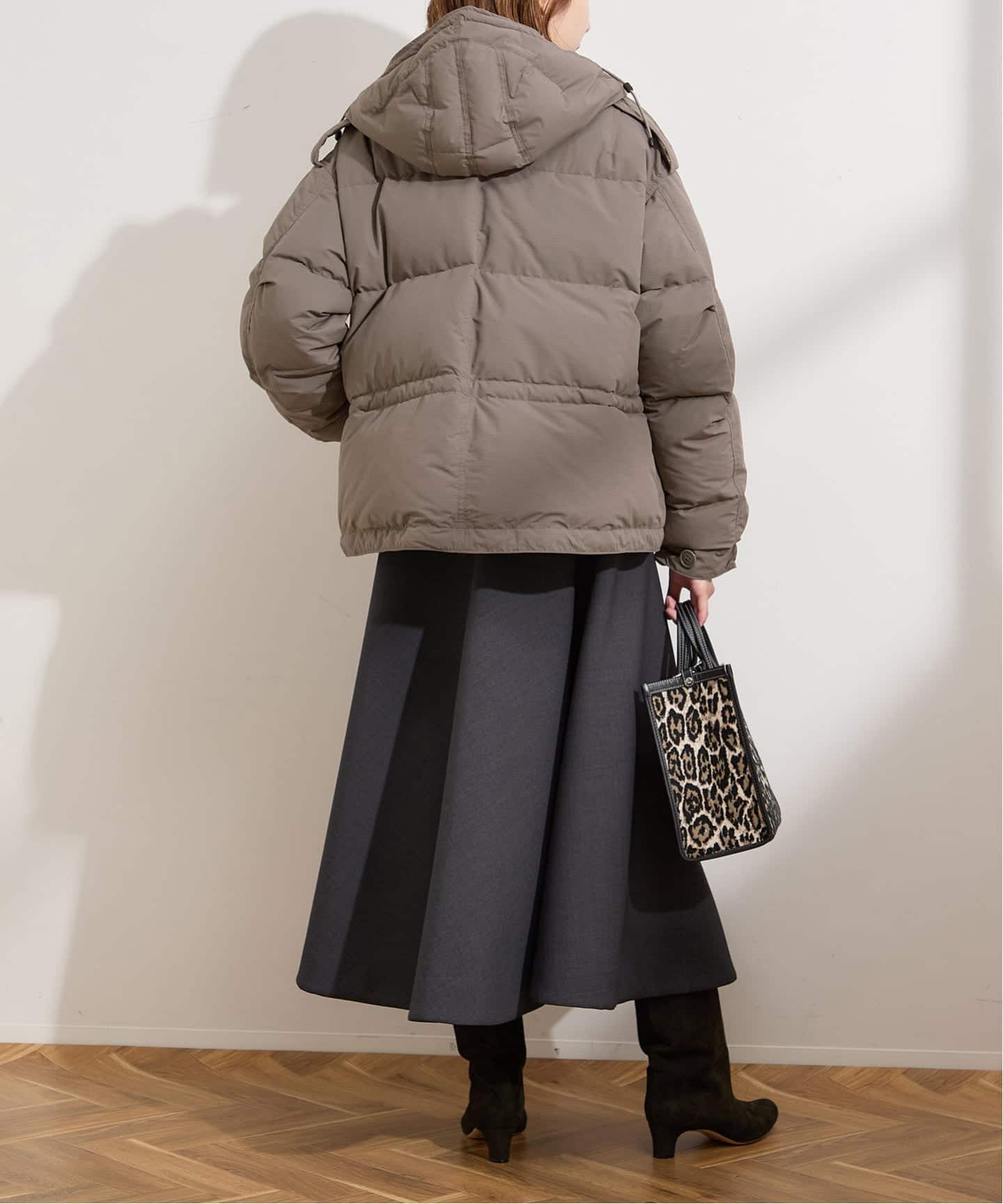 STAMMBAUM×LESSAGE別注　ショートダウン　ベージュ　美品 追加予約》【STAMMBAUM】*LESSAGEショートダウンコート（ダウン