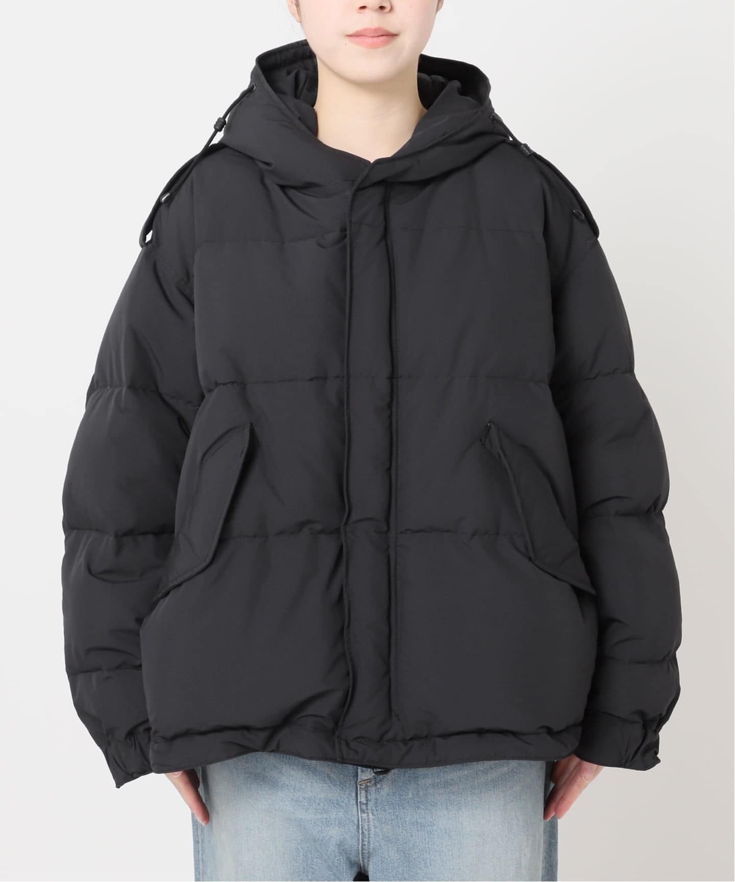 新品タグつき【STAMMBAUM】*LESSAGEショートダウンコート　グレー 追加予約》【STAMMBAUM】*LESSAGEショートダウンコート（ダウン