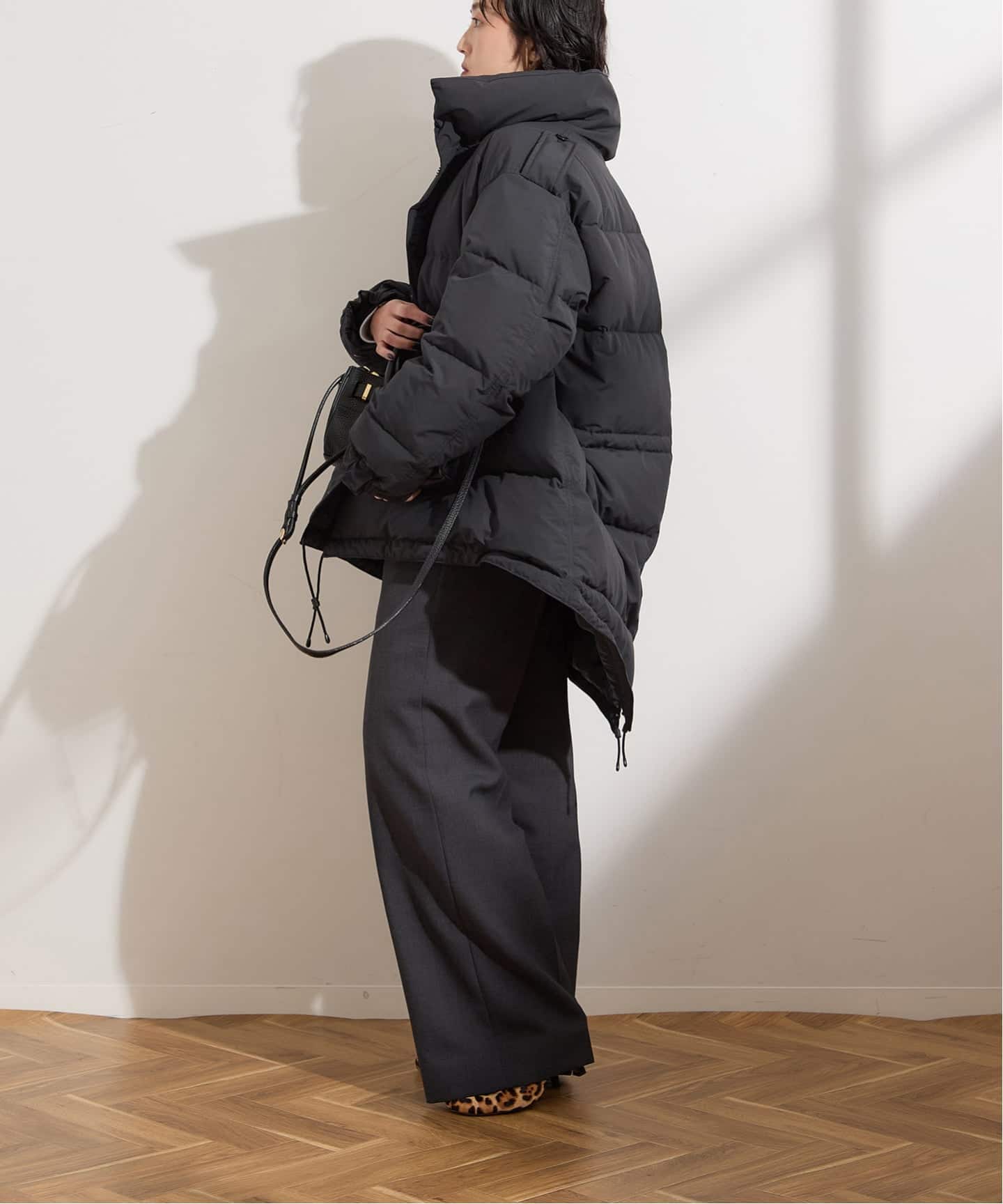 STAMMBAUM×LESSAGE別注　ショートダウン　ベージュ　美品 追加予約》【STAMMBAUM】*LESSAGEショートダウンコート（ダウン