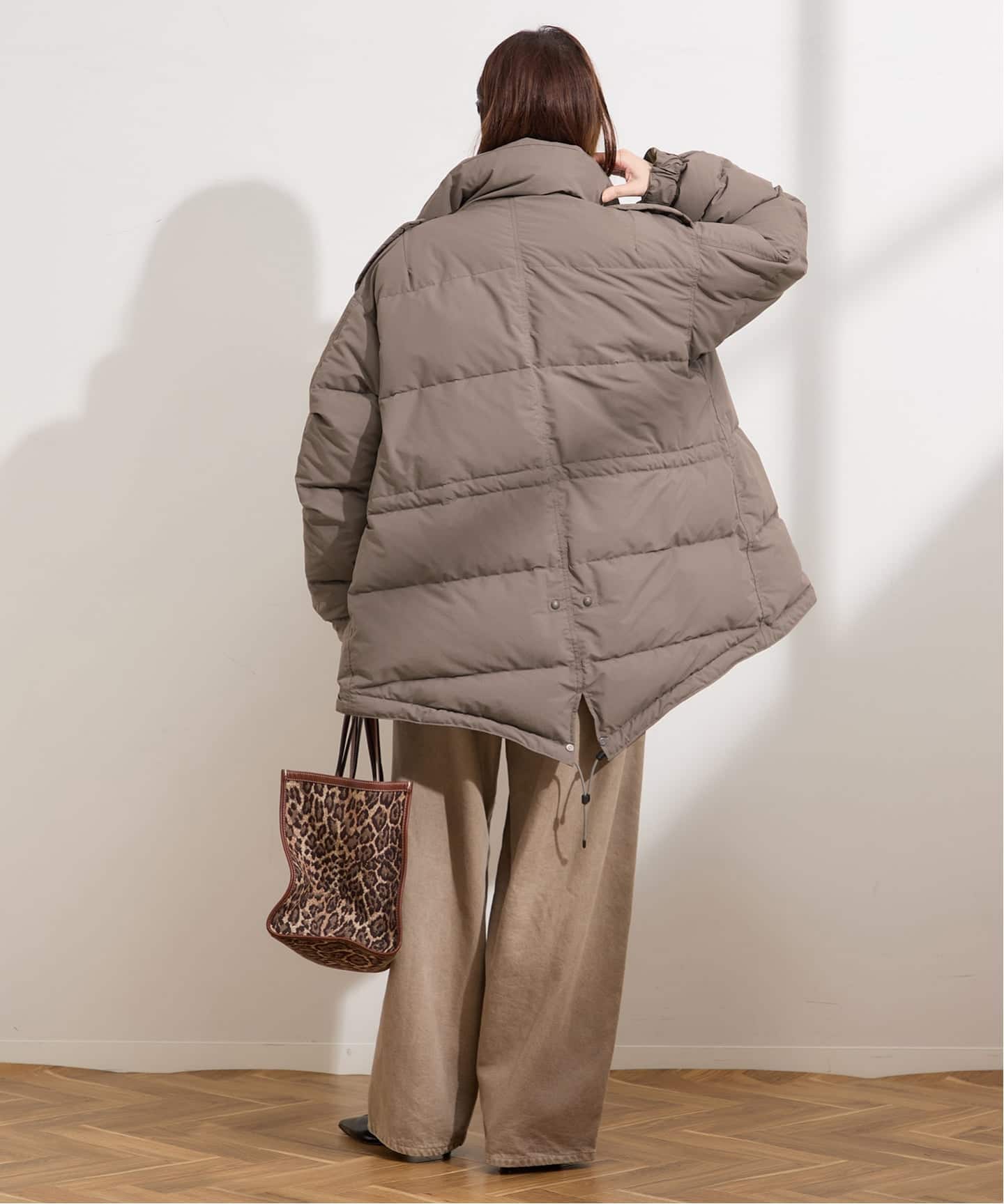 STAMMBAUM×LESSAGE別注　ショートダウン　ベージュ　美品 追加予約》【STAMMBAUM】*LESSAGEショートダウンコート（ダウン