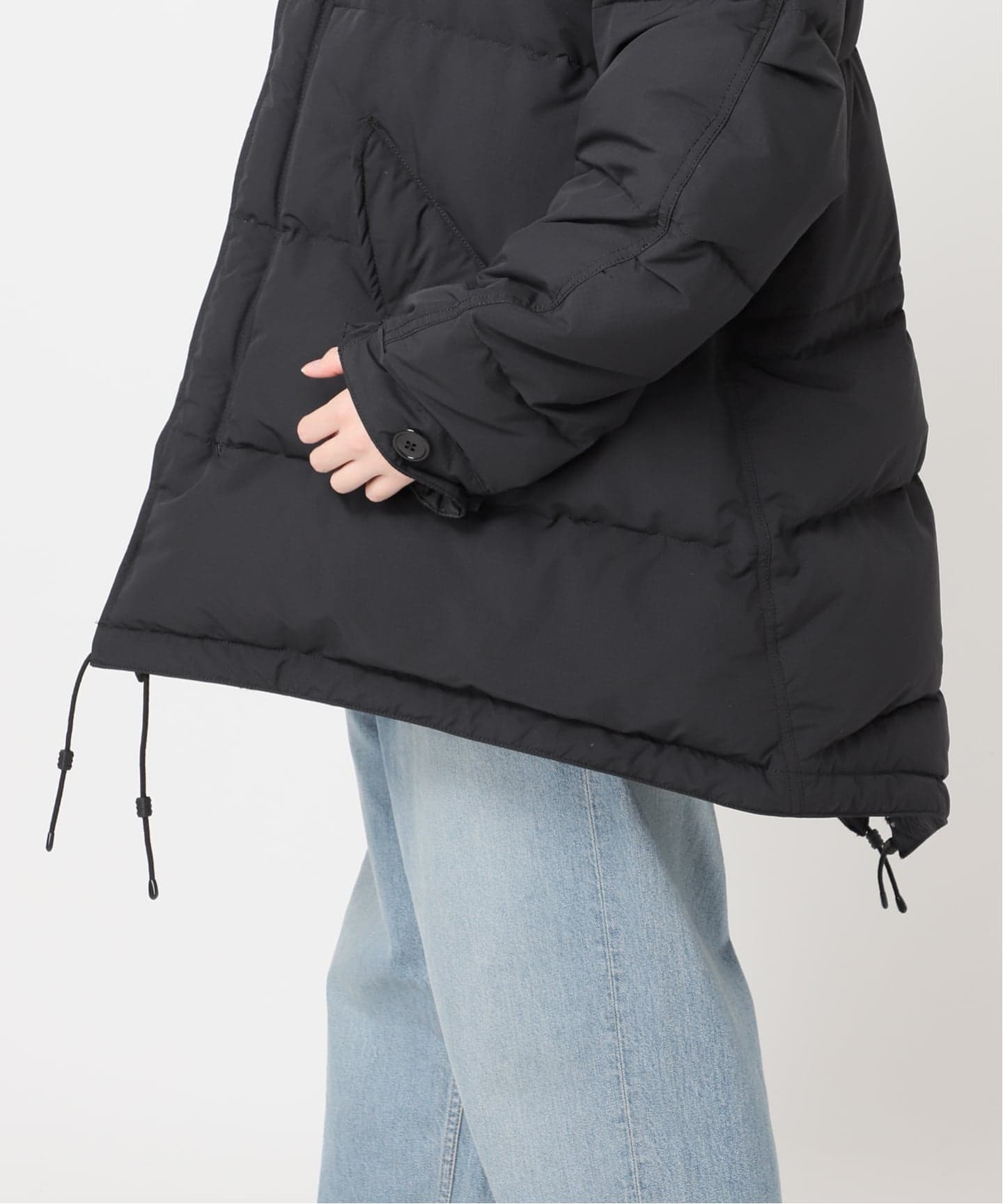 美品【STAMMBAUM】LESSAGE DOWN COAT ダウン　コート 黒 追加》《別注》【STAMMBAUM】*LESSAGE DOWN COAT：ダウンコート