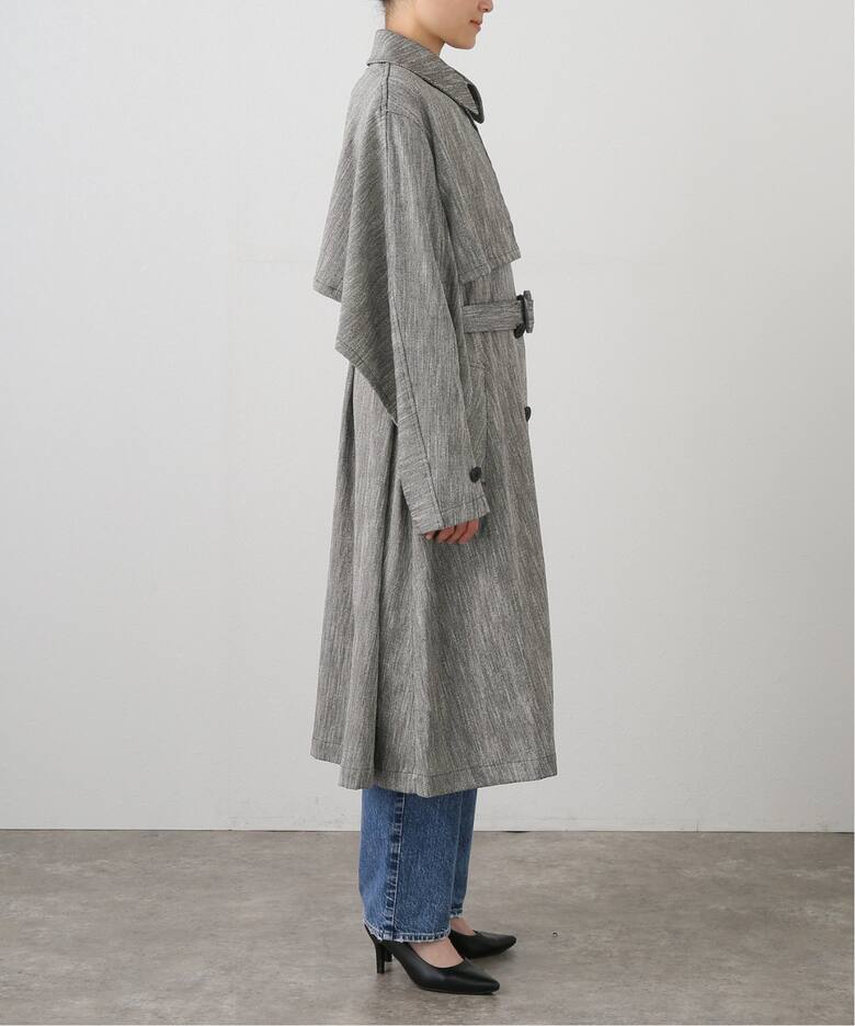 FUMIE TANAKA(フミエタナカ)】cape trench CO：コート（トレンチコート 
