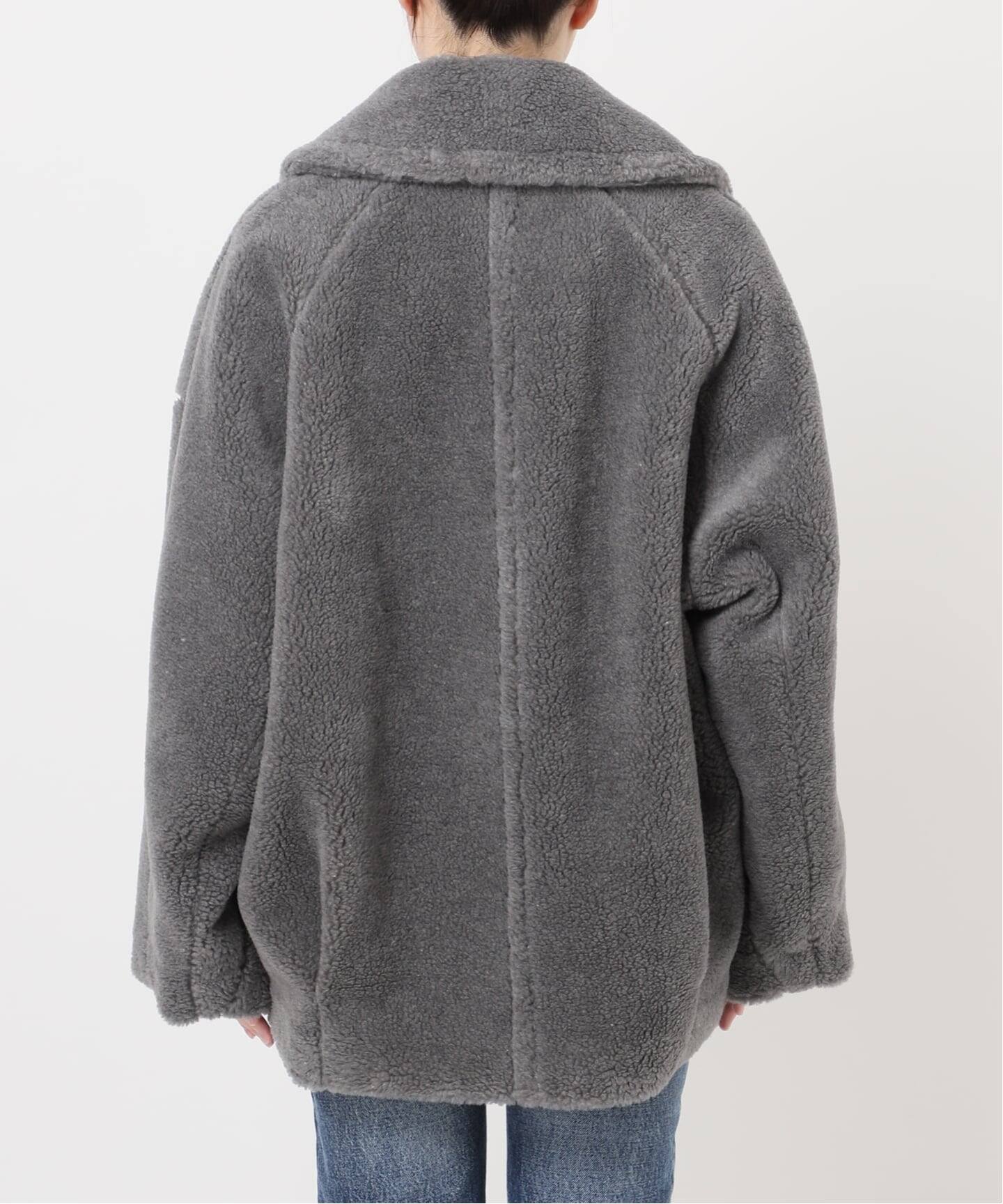 別注【STUMBLY /スタンブリー】 BIG SILHOUETTE PEA JA：コート（ボア