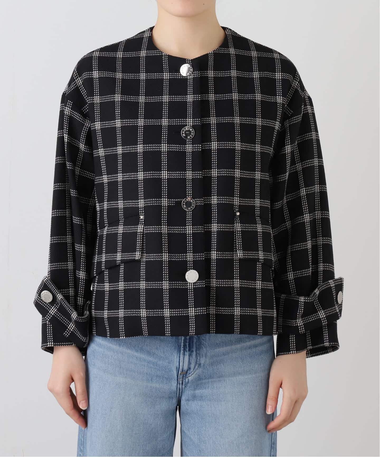 ジャケット・アウター MACKINTOSH HUMBIE NOCOLLAR MACKINTOSH/マッキントッシュ】HUMBIE NO COLLAR SL JACKET MB