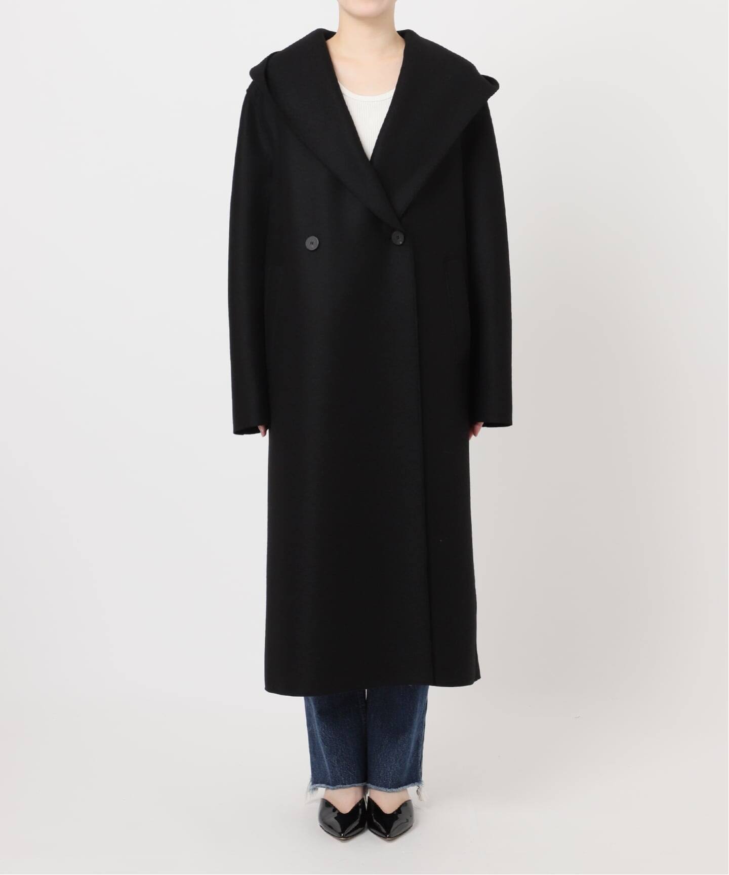 【美品】HARRIS WHARF LONDON チェスターコート　黒　L Harris Wharf London チェスターコート メンズ通販 - FARFETCH